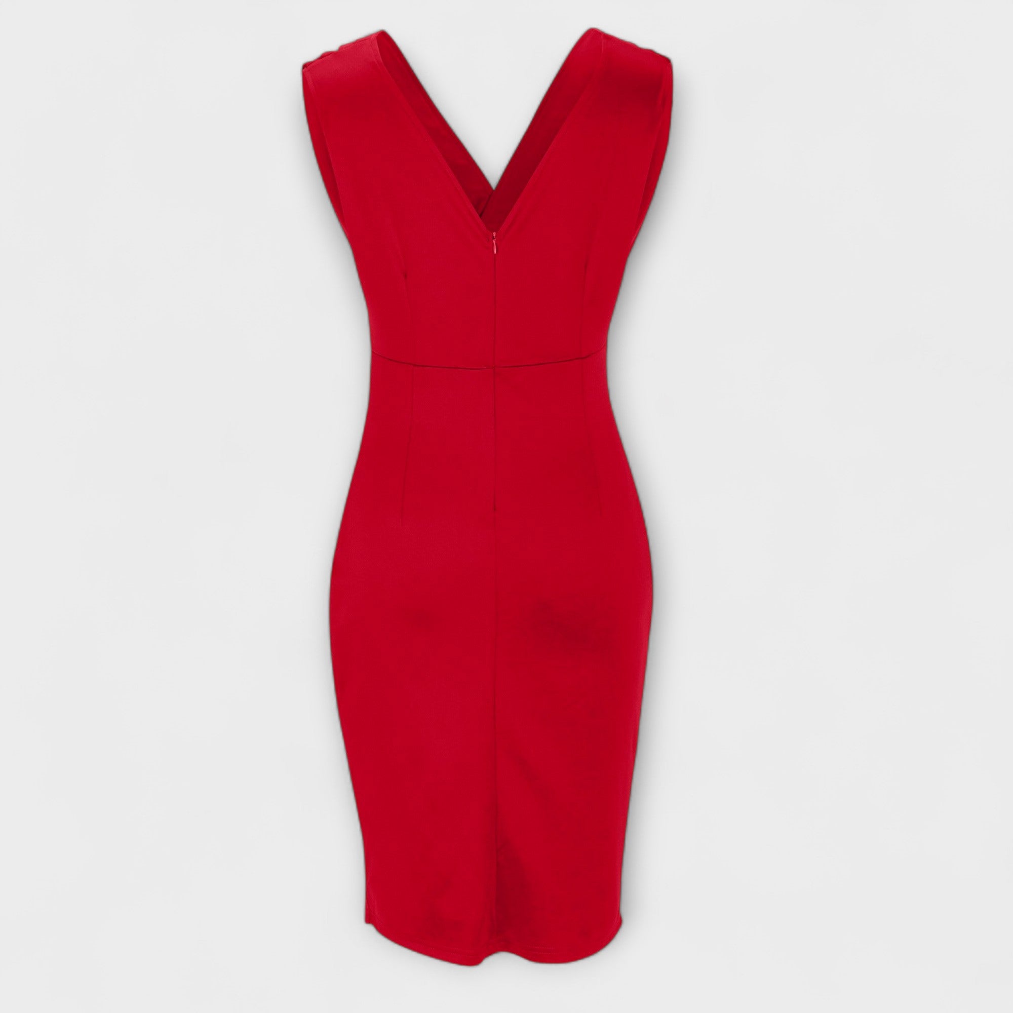 V-neck Dress with Slit