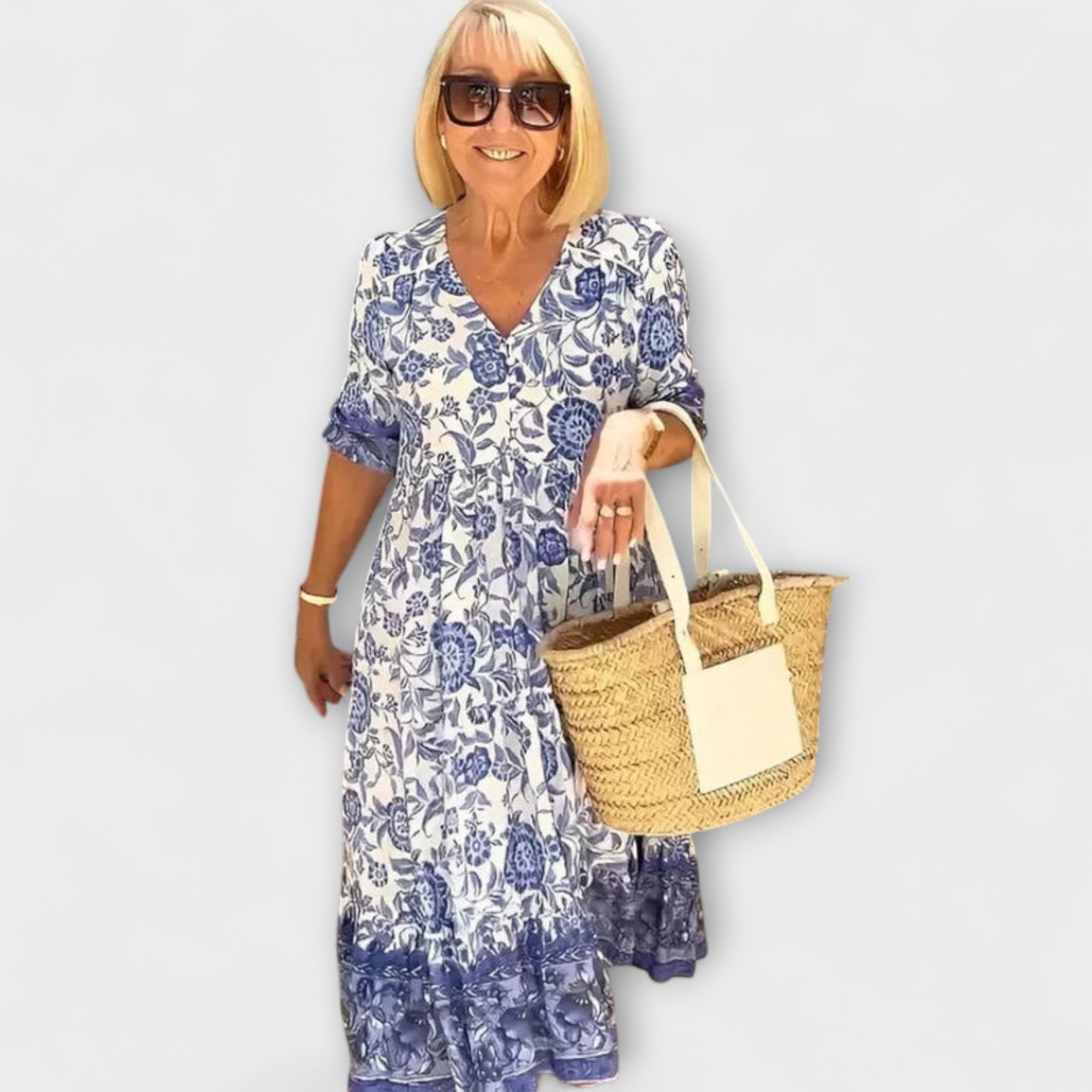 Caitlin - Pôvabné kvetinové šaty s ľahkým dizajnom