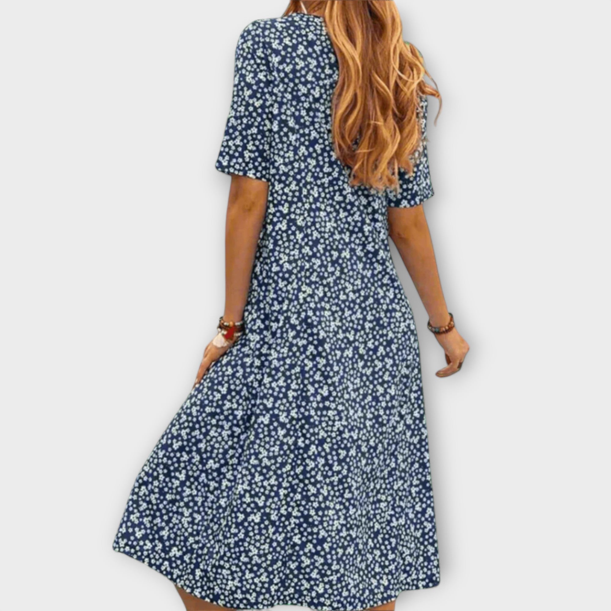 Paula - Elegantné kvetinové šaty z prémiového materiálu