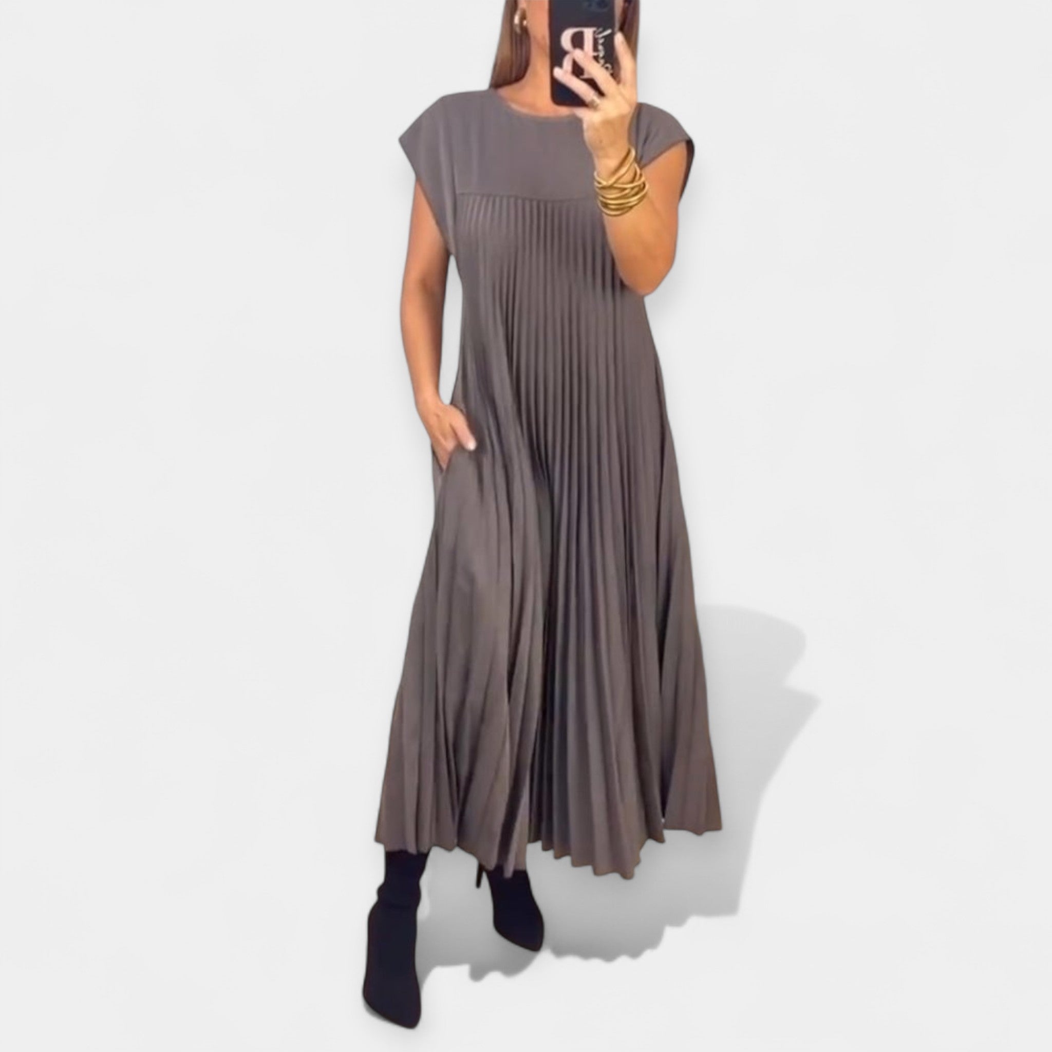 Rochie lungă casual și comodă
