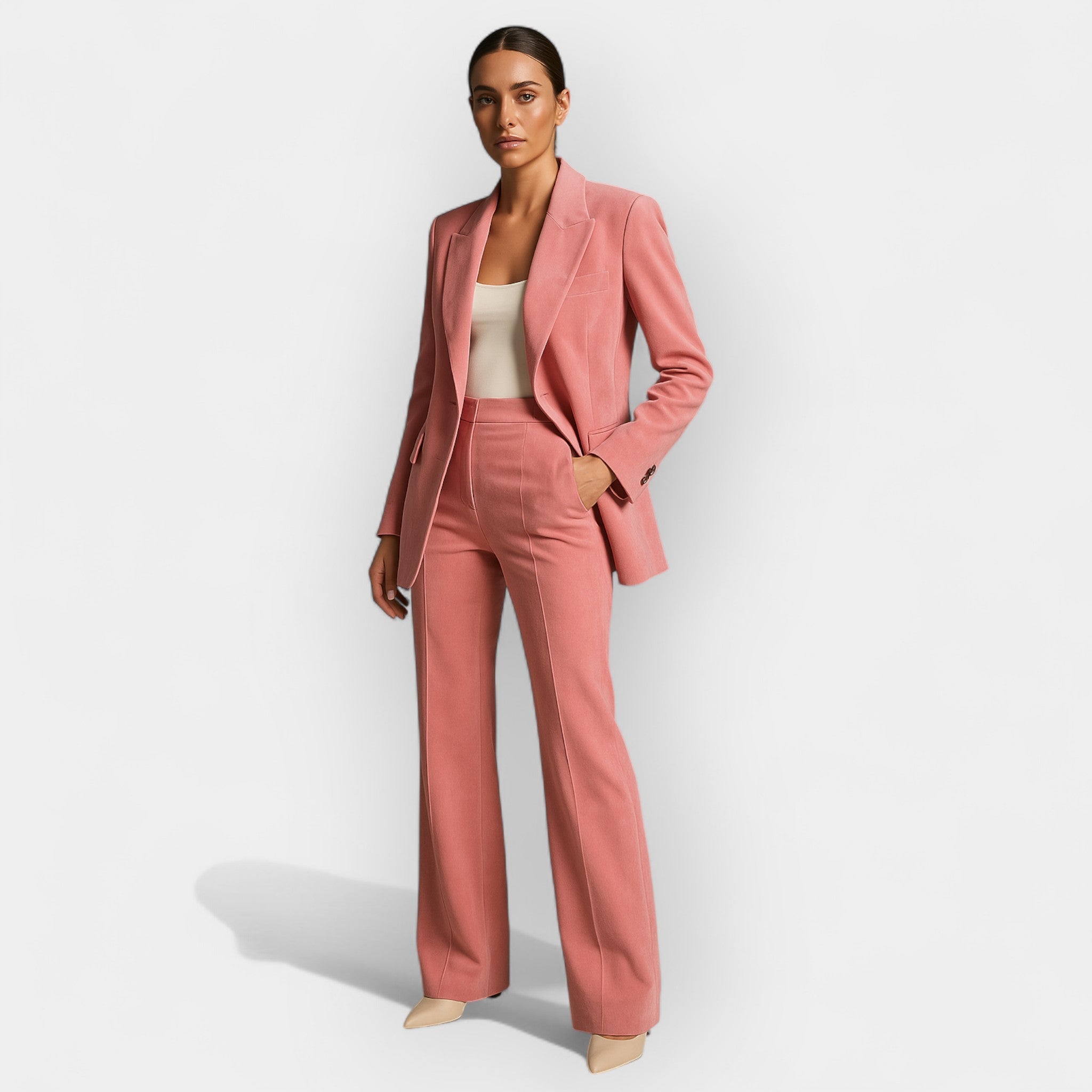 Set Paltou cu Pantaloni Elegant