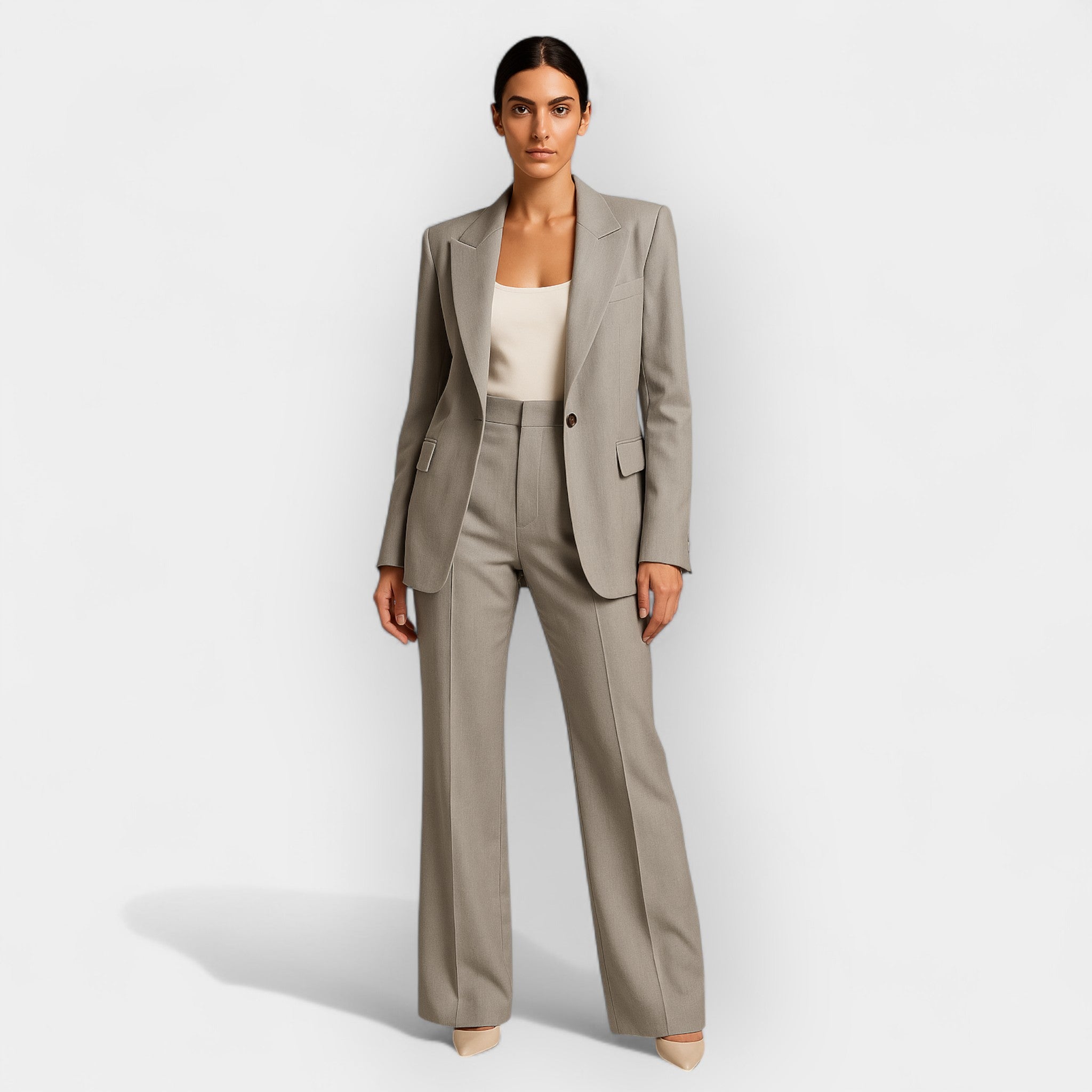 Set Paltou cu Pantaloni Elegant