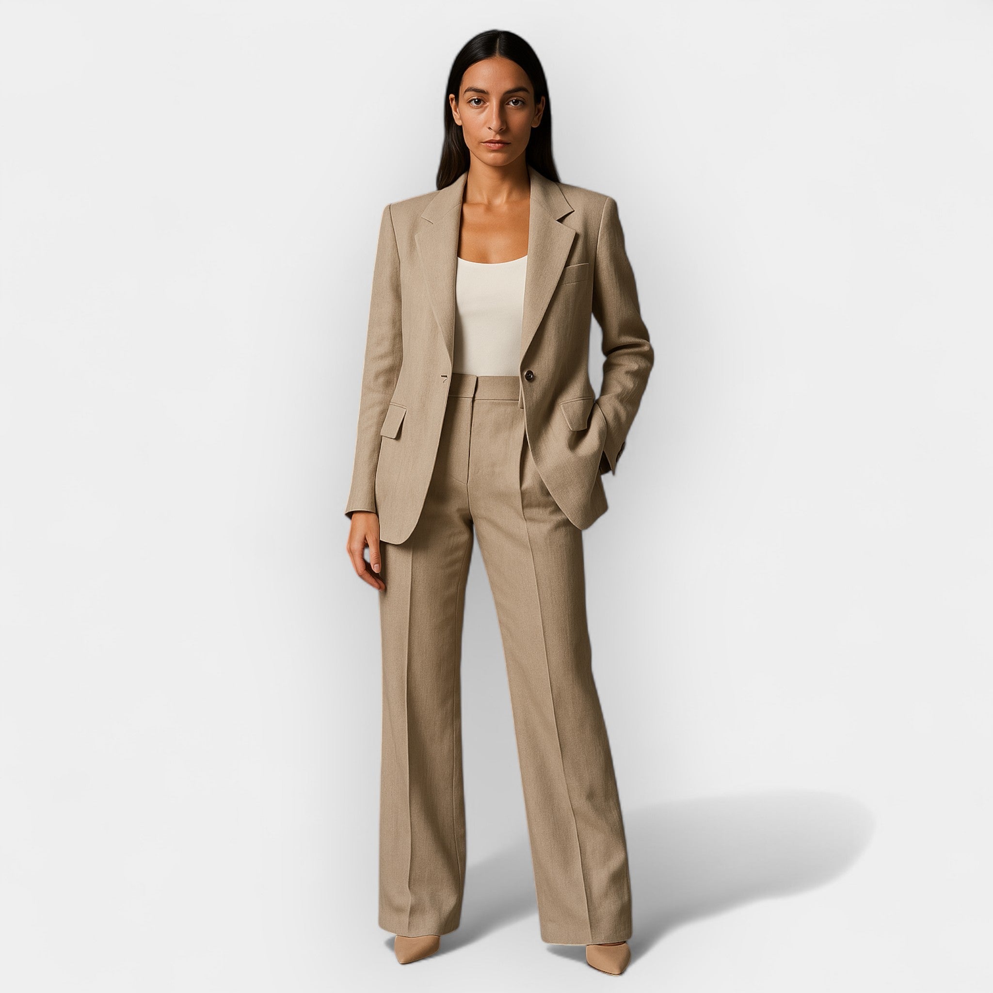Set Paltou cu Pantaloni Elegant