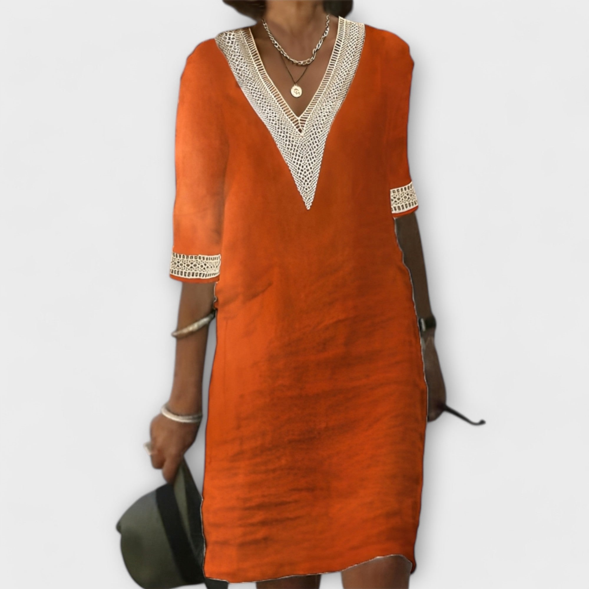 Women’s Cotton & Linen Midi Dress