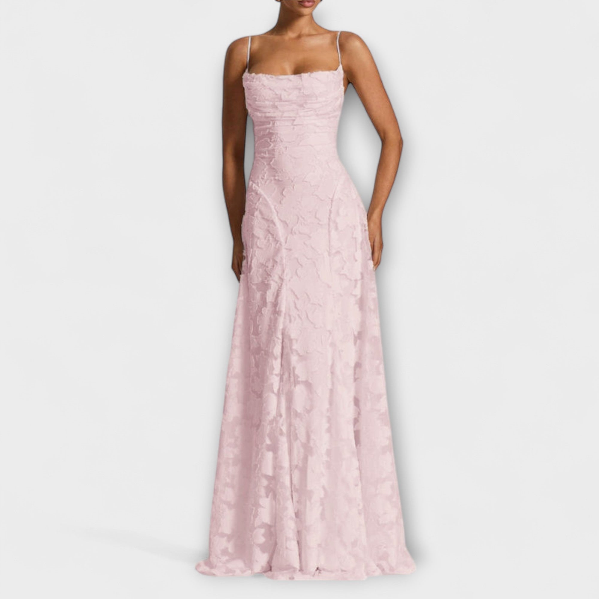 Emberly - Elegantné Jacquard-Maxikleid