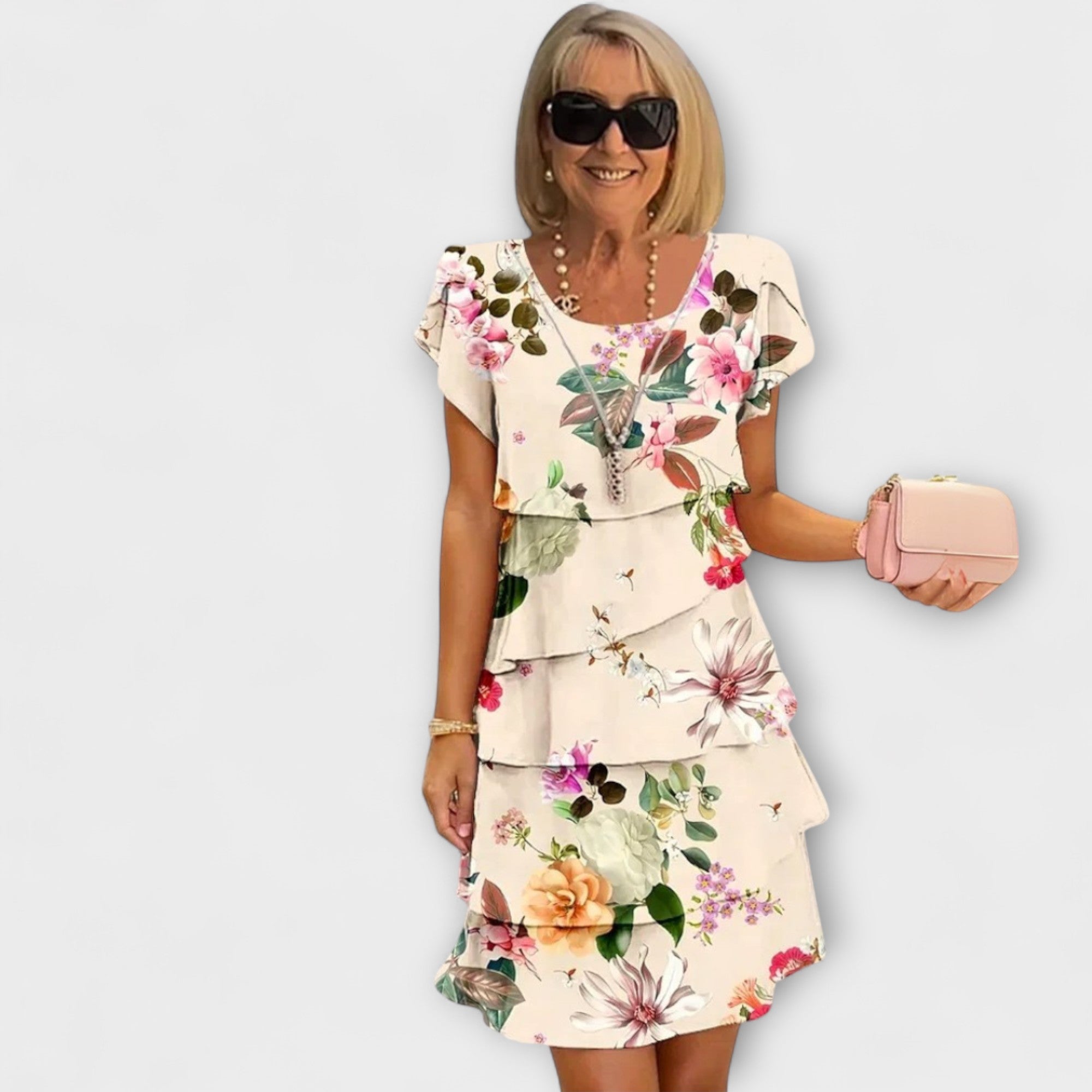 Lillian - Kvetinové elegantné šaty