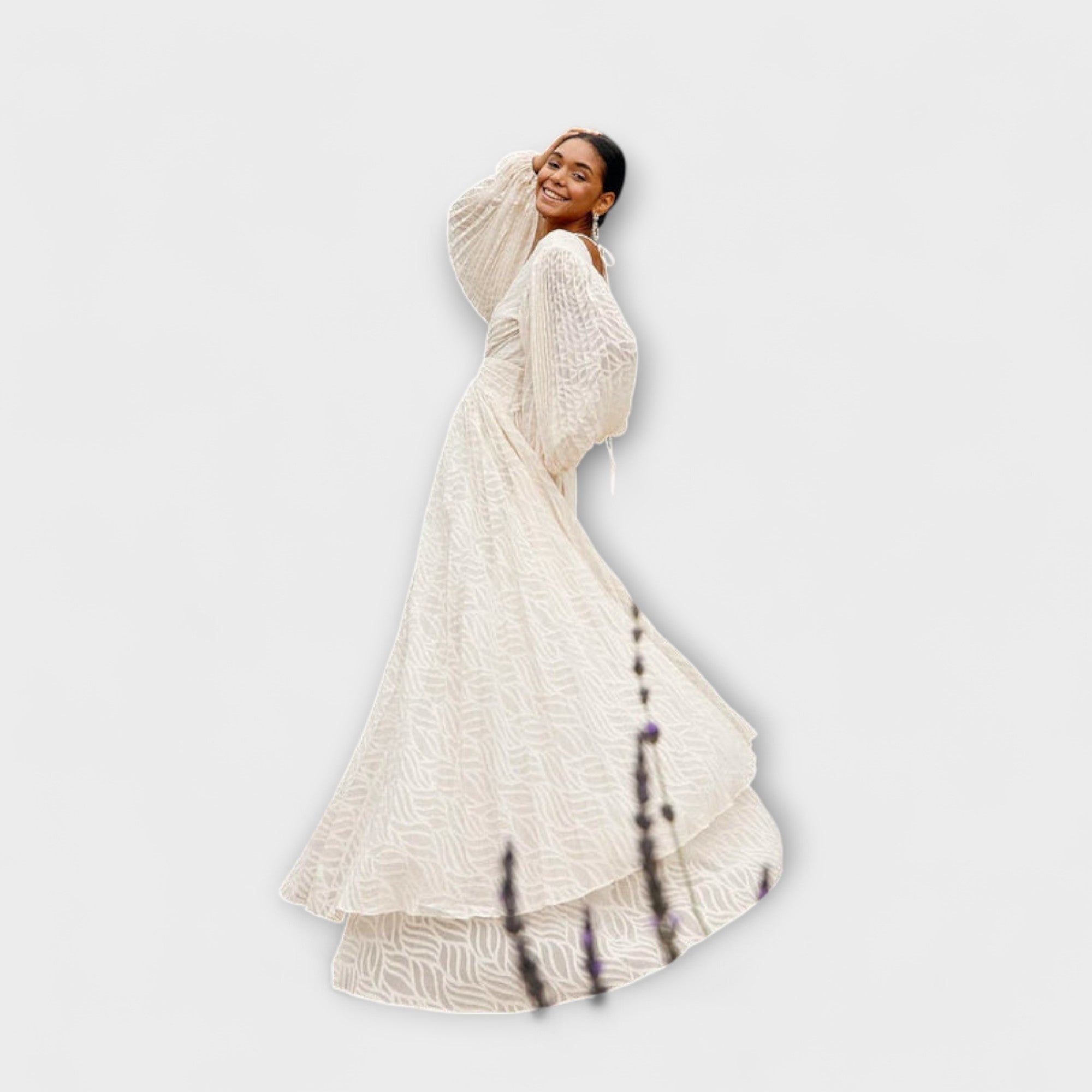 Elsa - Krémové Maxi-Šaty od Allegory