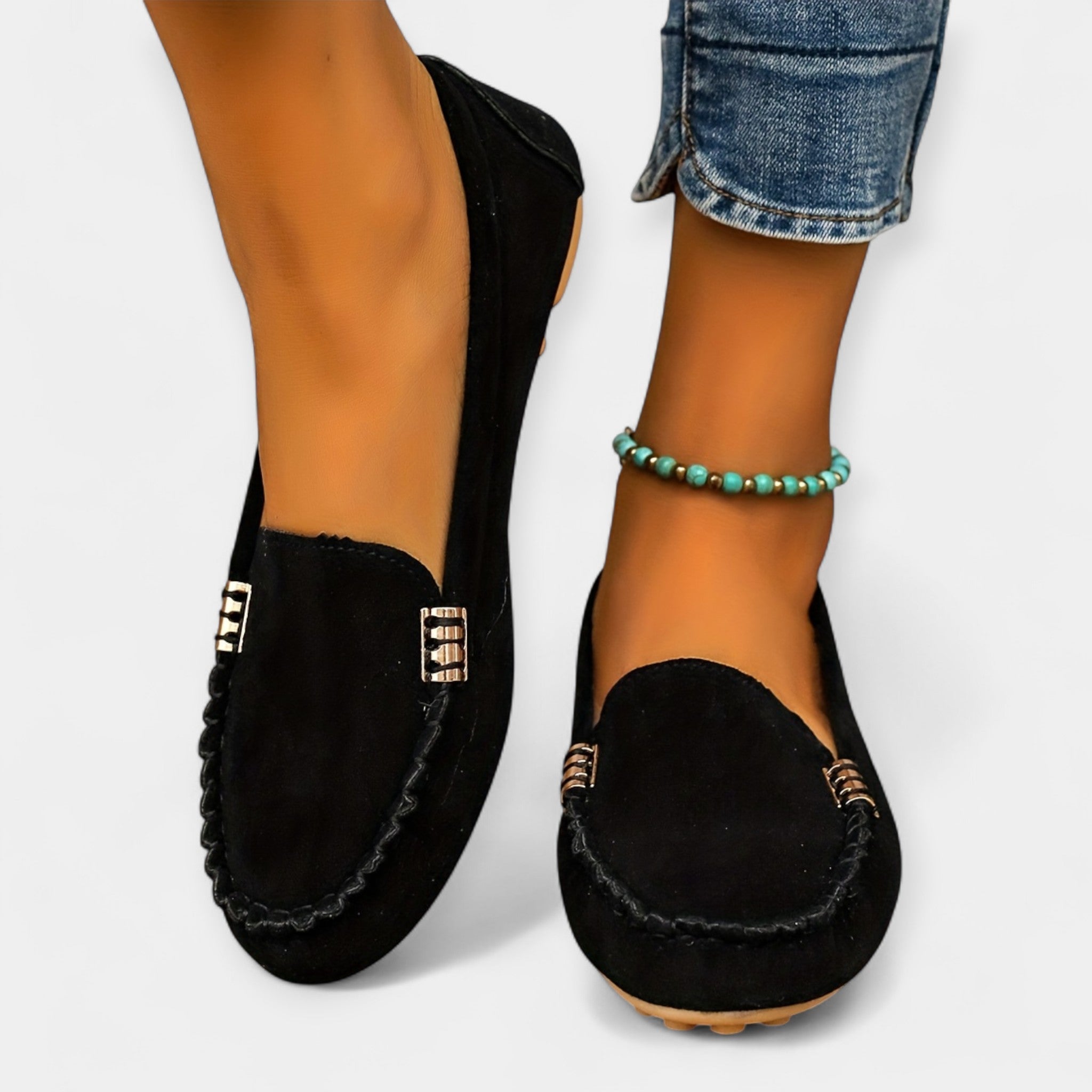Loafers cu detaliu metalic