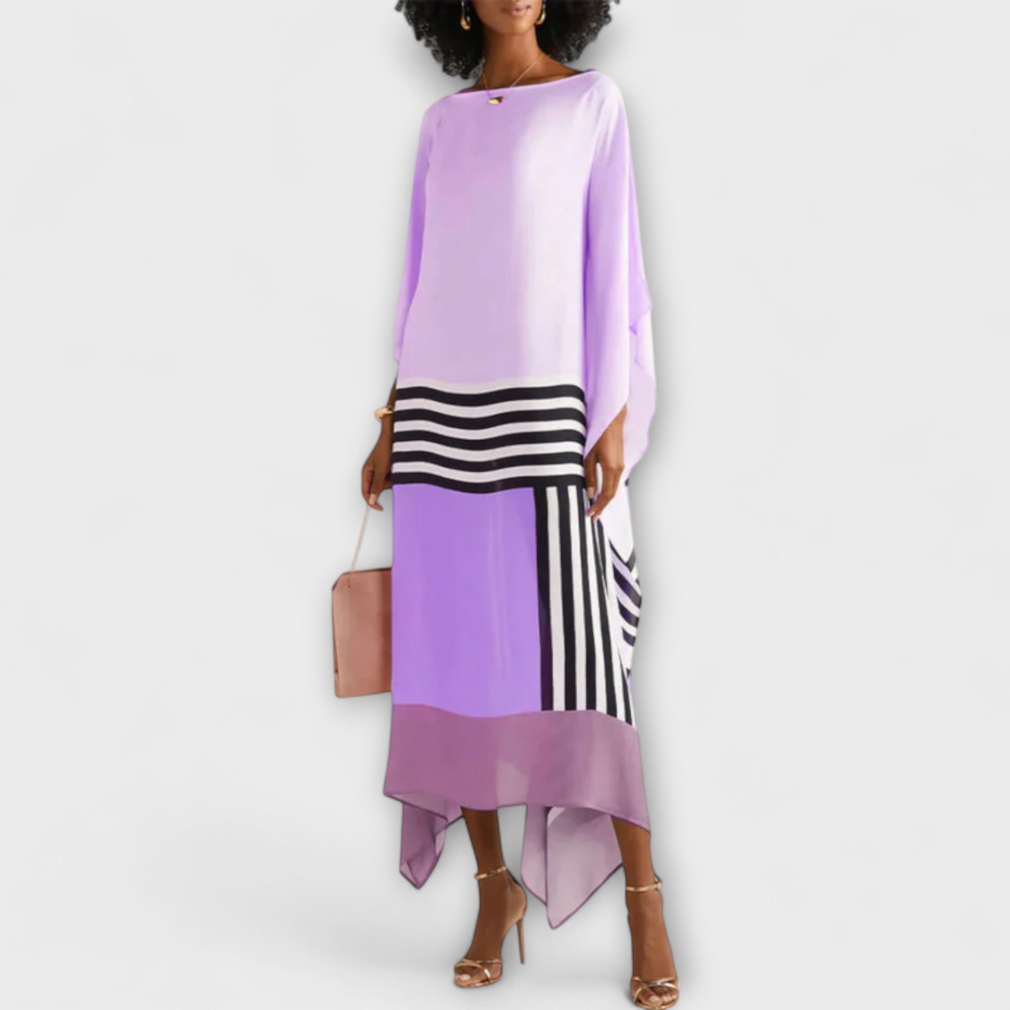 Elenora - Strihový geometrický kaftan