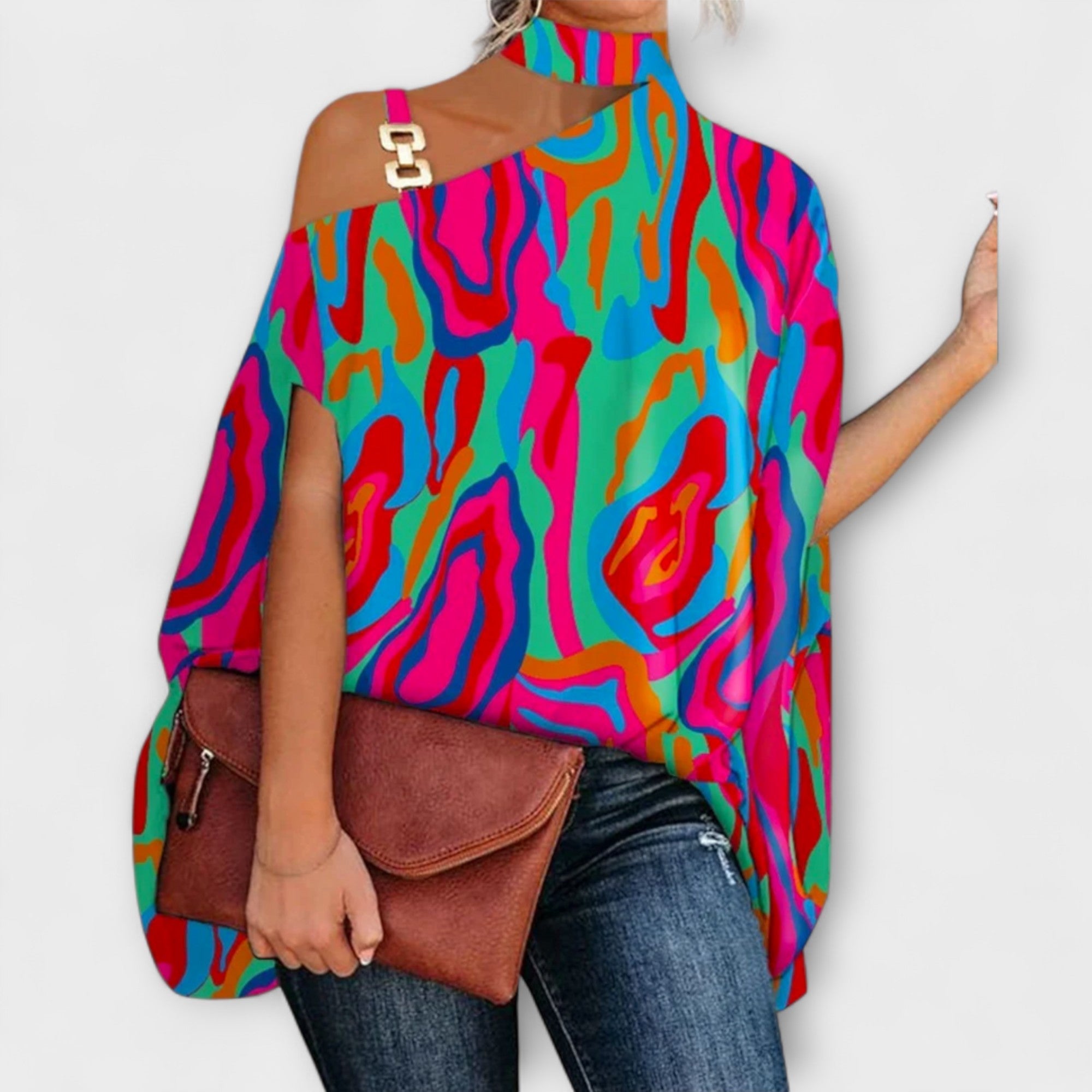 Blúzka bez ramienok pre dámy