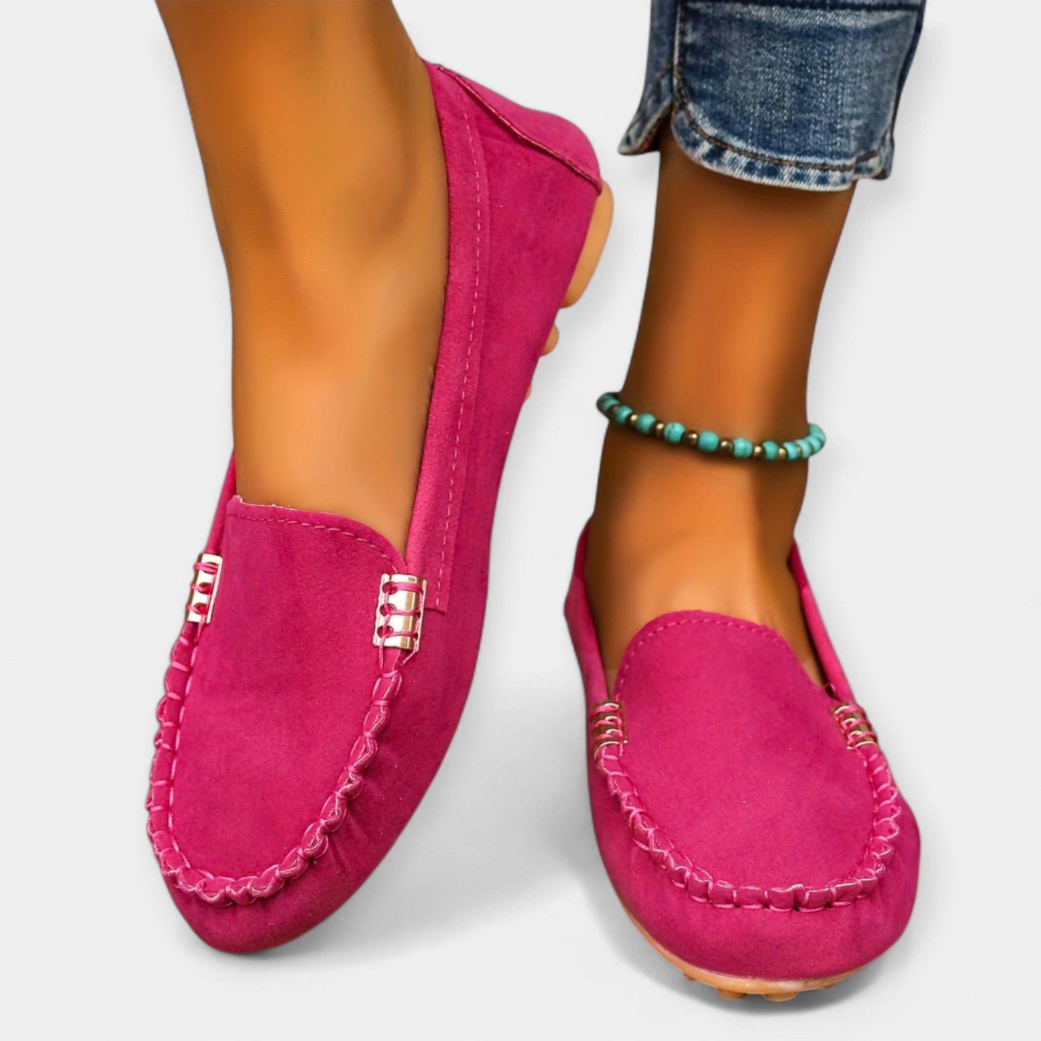 Loafers cu detaliu metalic