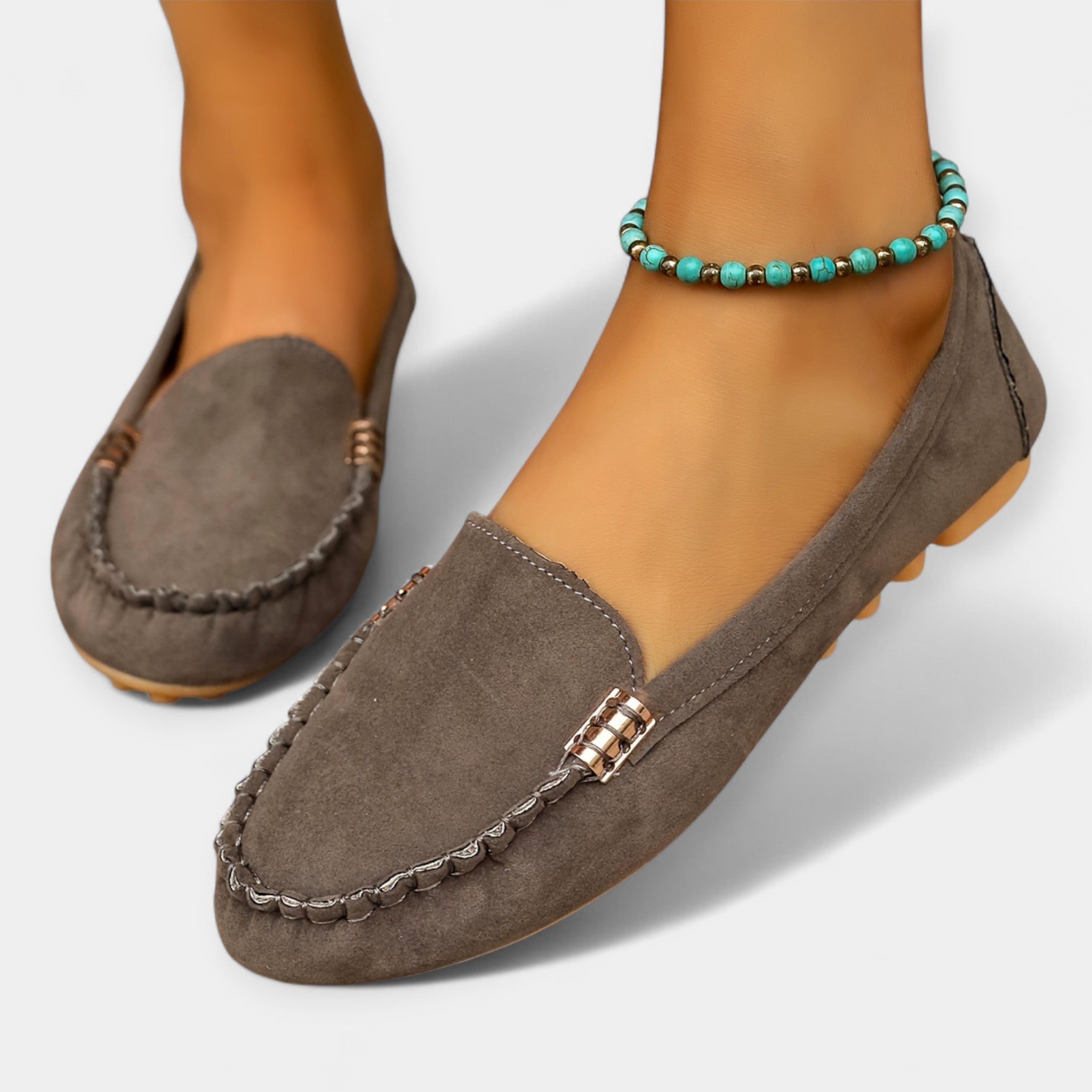 Loafers cu detaliu metalic