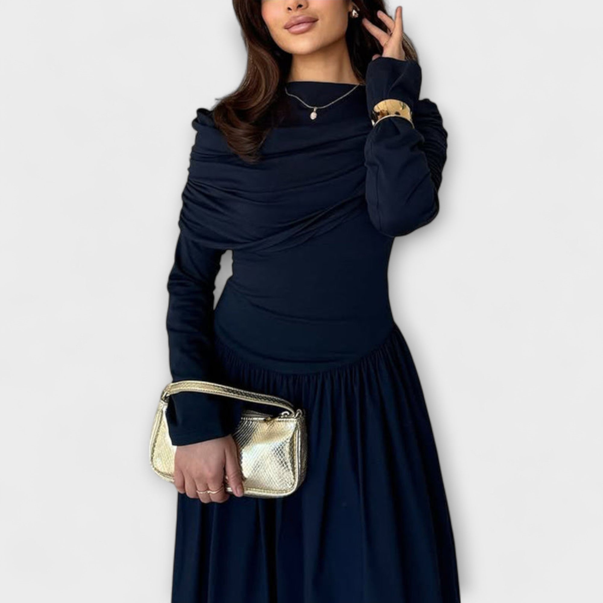 Jessica - Uvoľnené plisované šaty