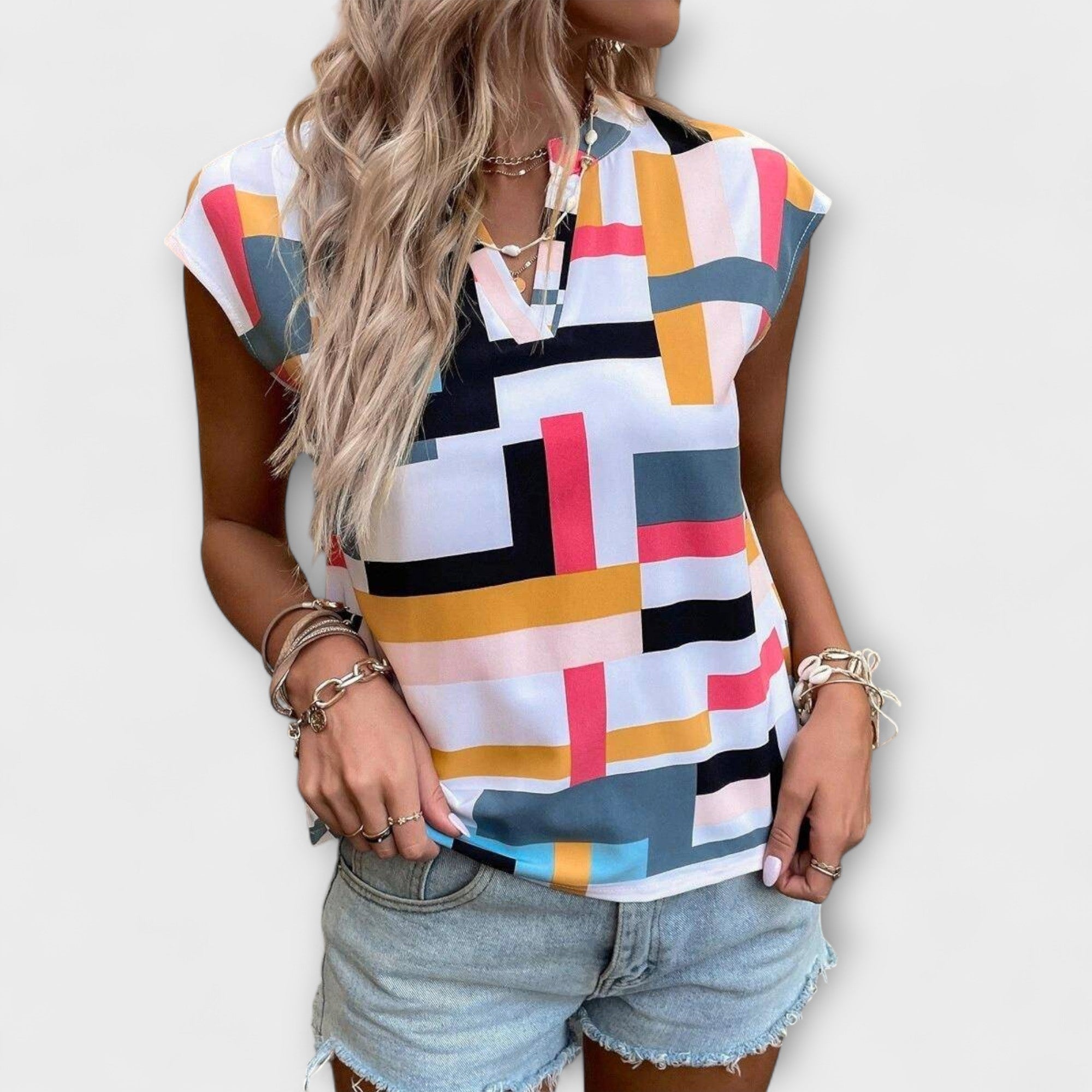 Chloe - Krátky rukáv blúzka