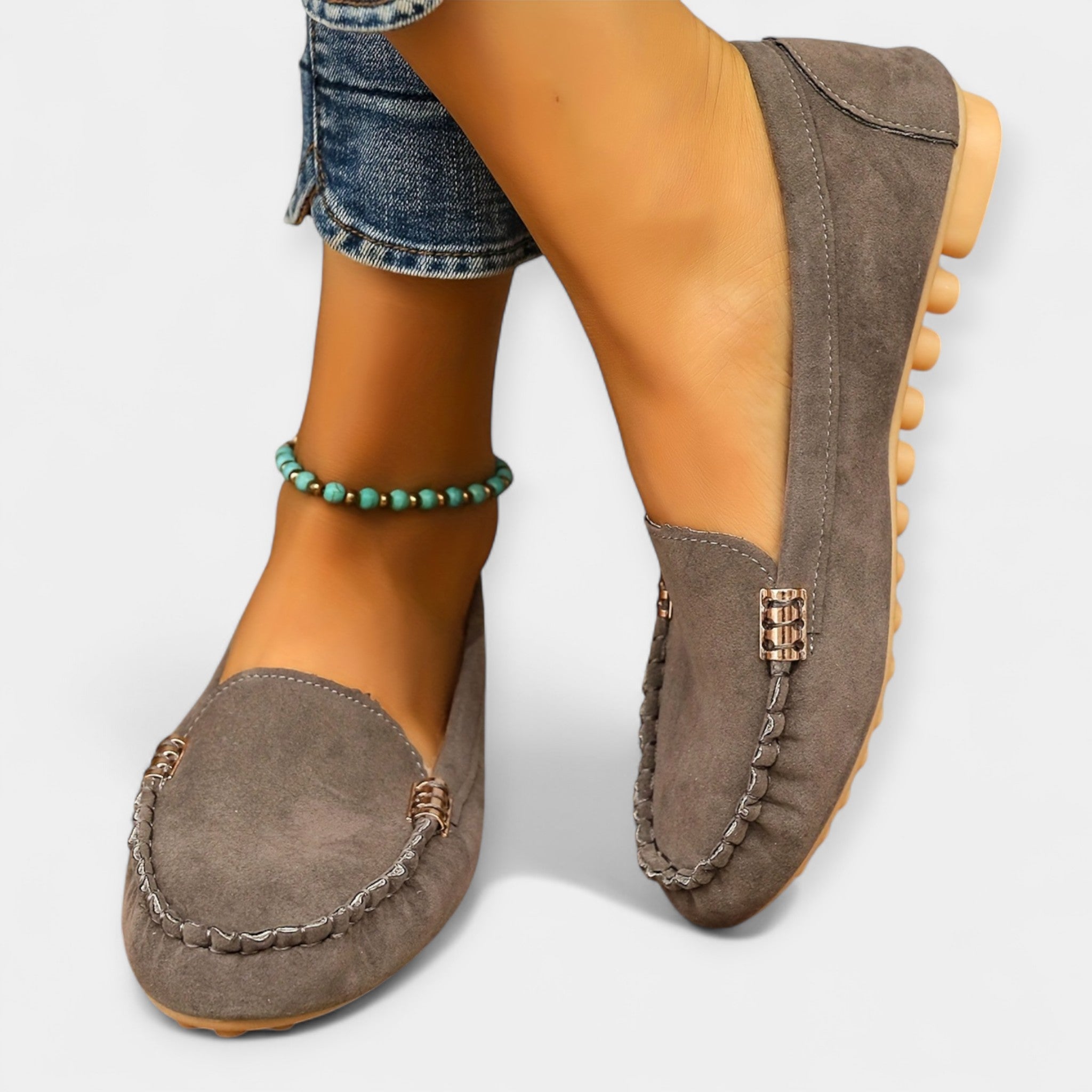 Loafers cu detaliu metalic