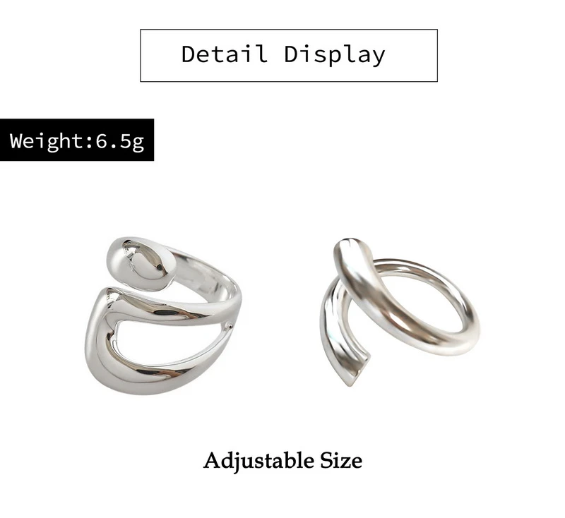 Elegantný nastaviteľný prsteň