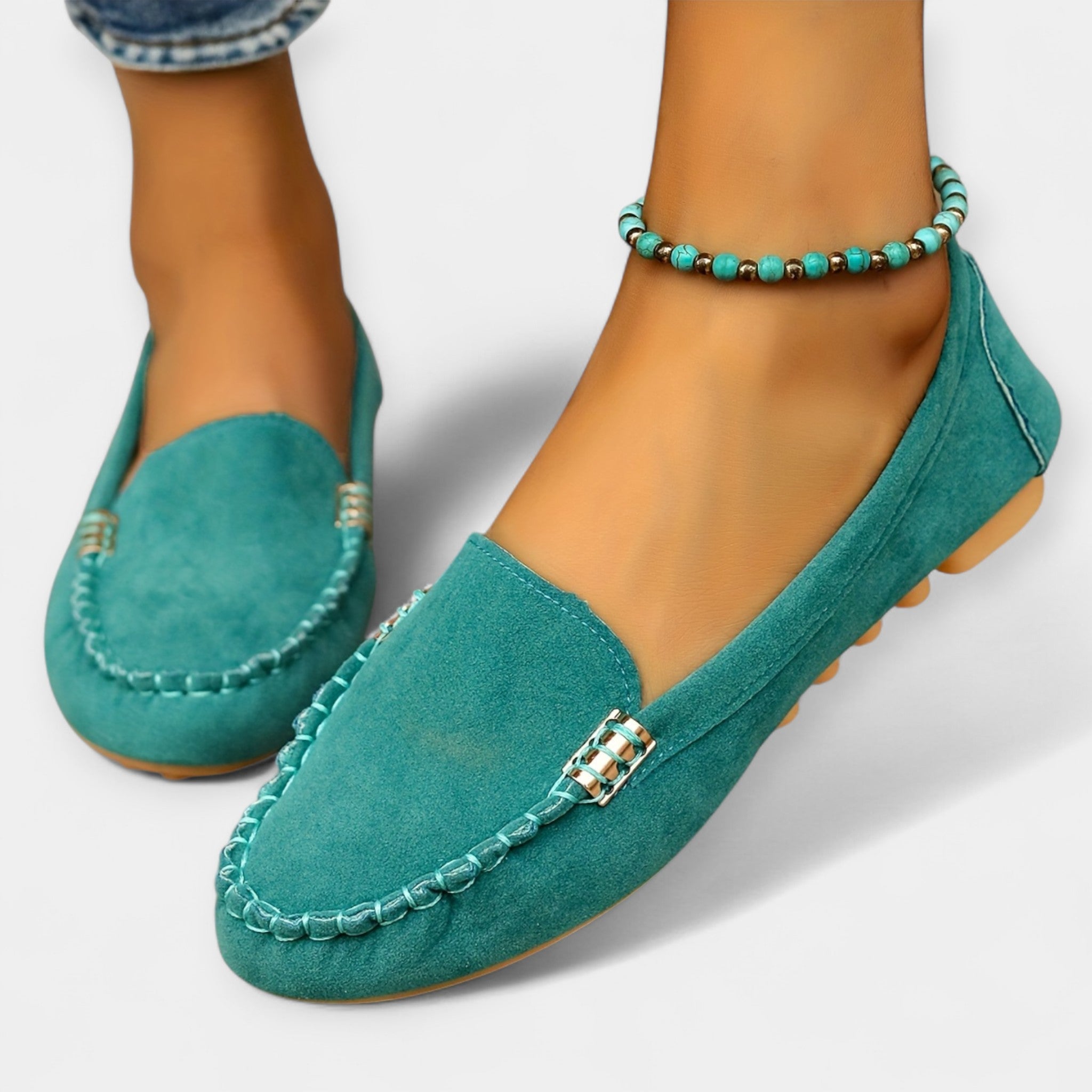Loafers cu detaliu metalic