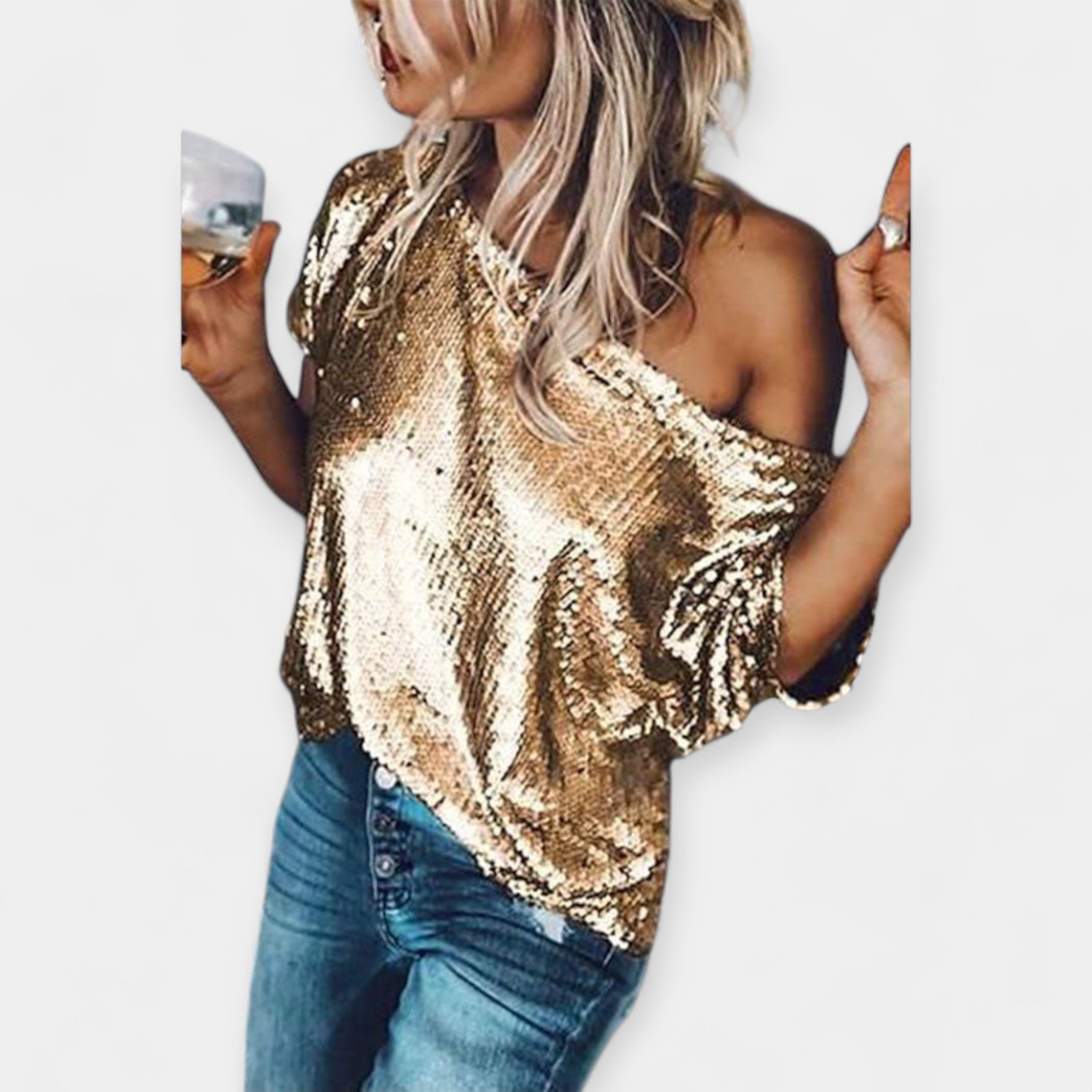 Bluză cu paiete