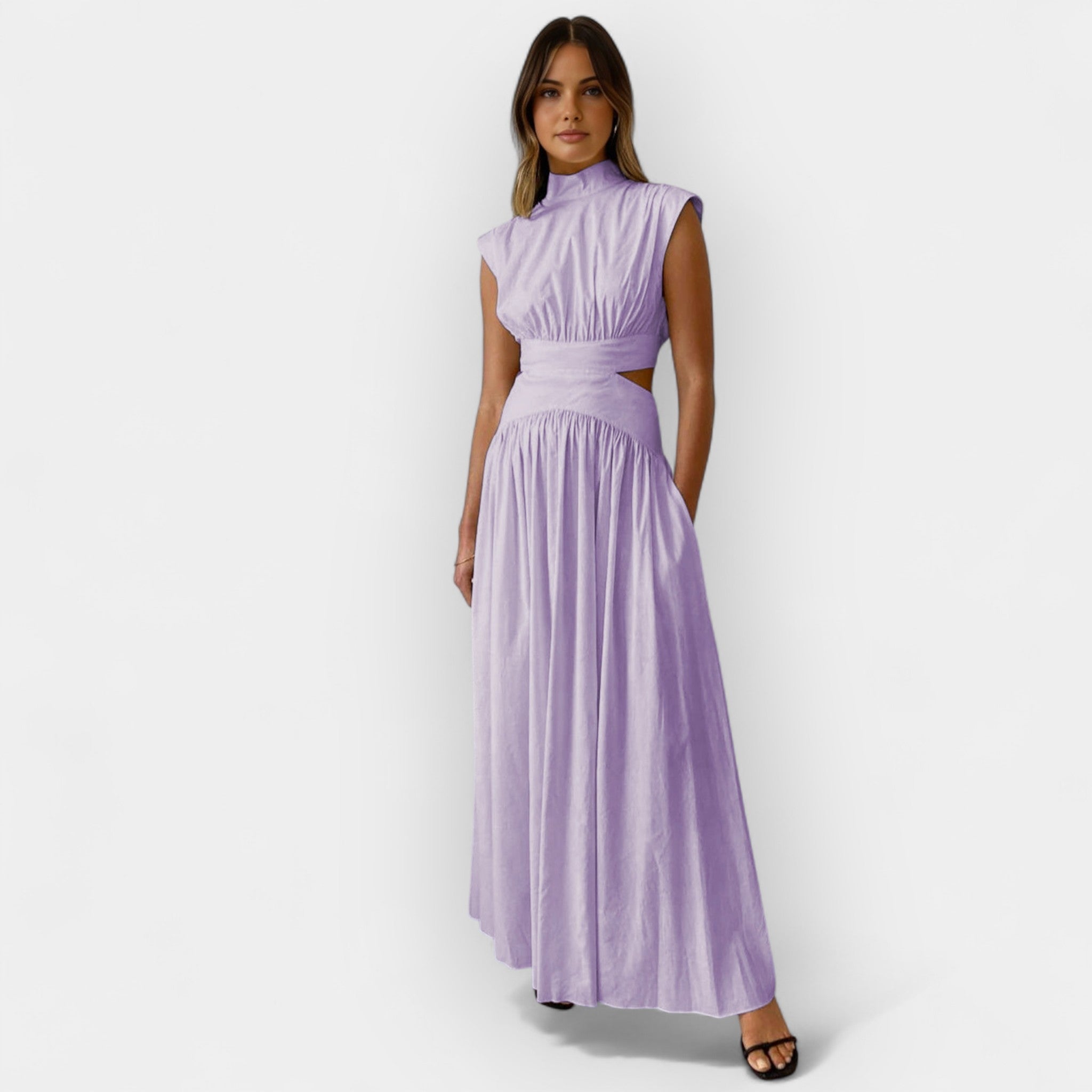 Rochie elegantă cu decupaje