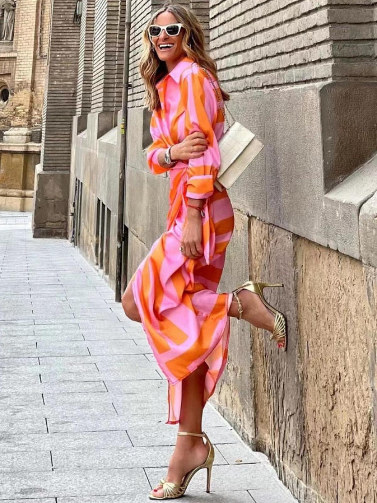 Elegant Summer Maxi Wrap Dress With Collar