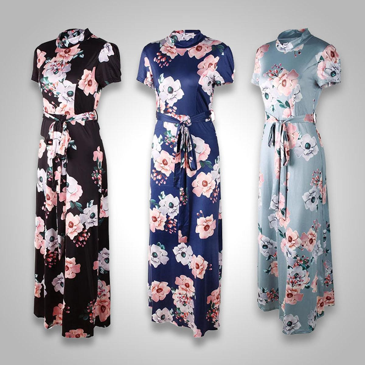 Floral Spring Dress With Flowing Silhouette