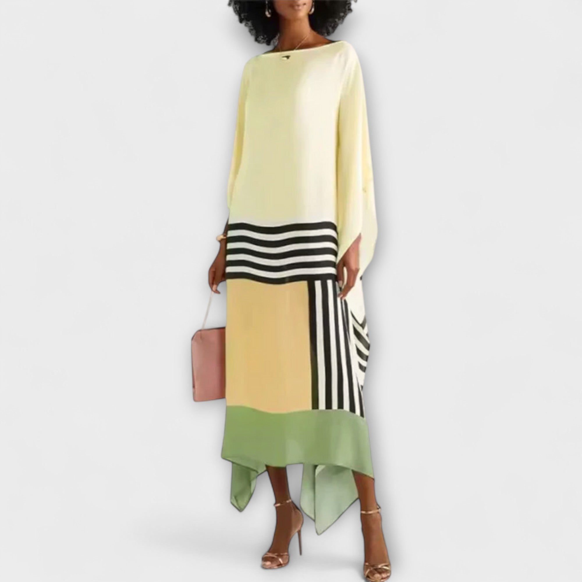 Elenora - Strihový geometrický kaftan