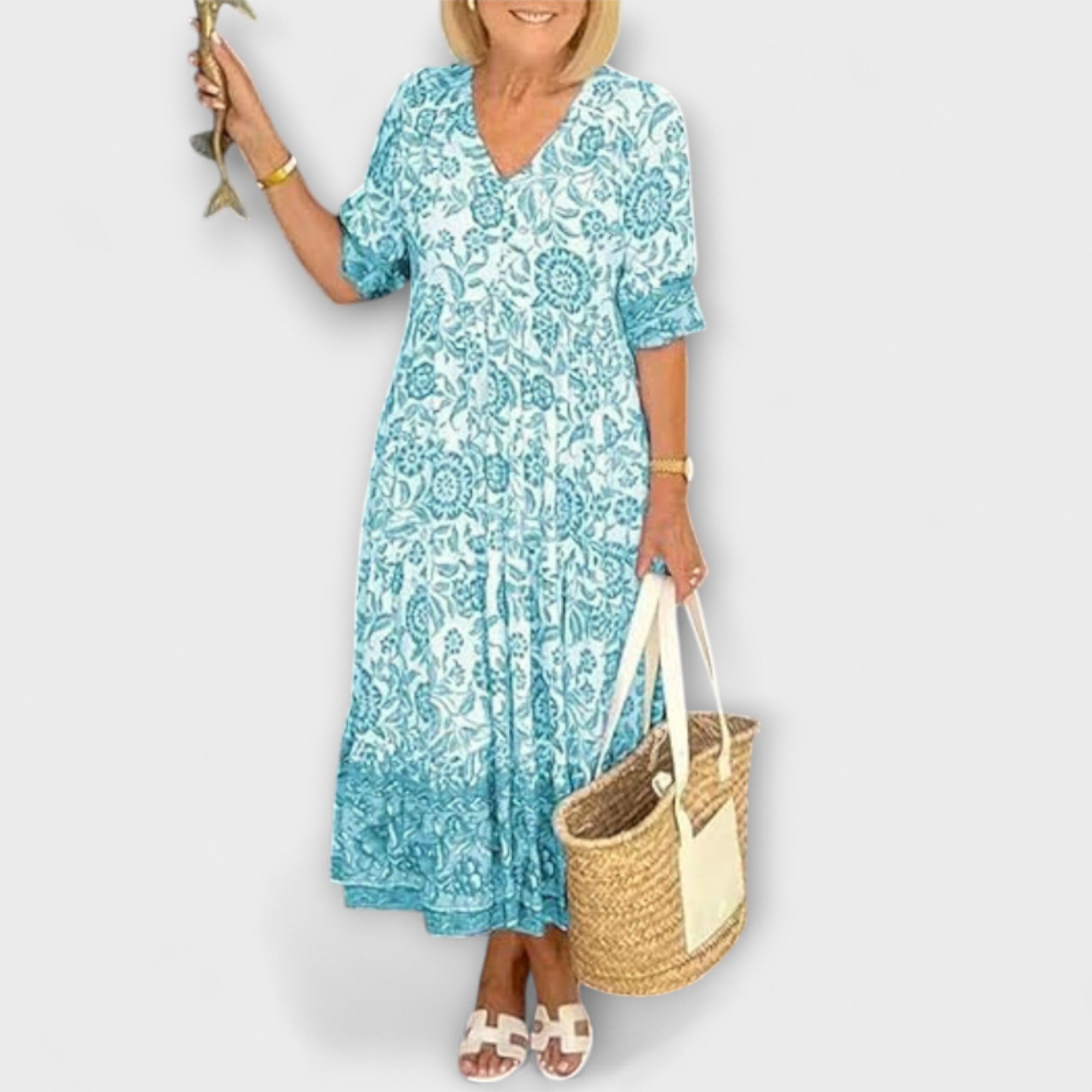 Caitlin - Pôvabné kvetinové šaty s ľahkým dizajnom