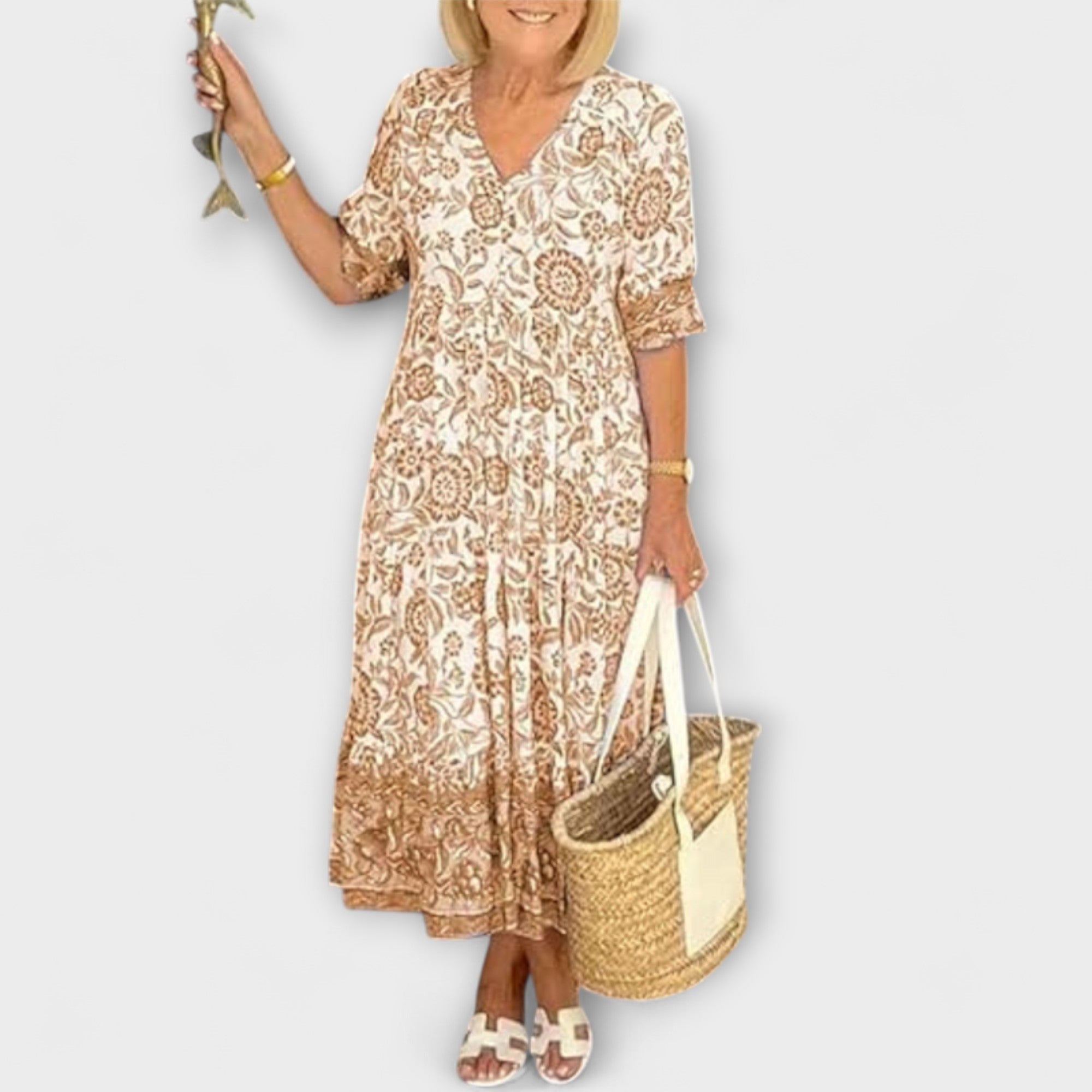 Caitlin - Pôvabné kvetinové šaty s ľahkým dizajnom