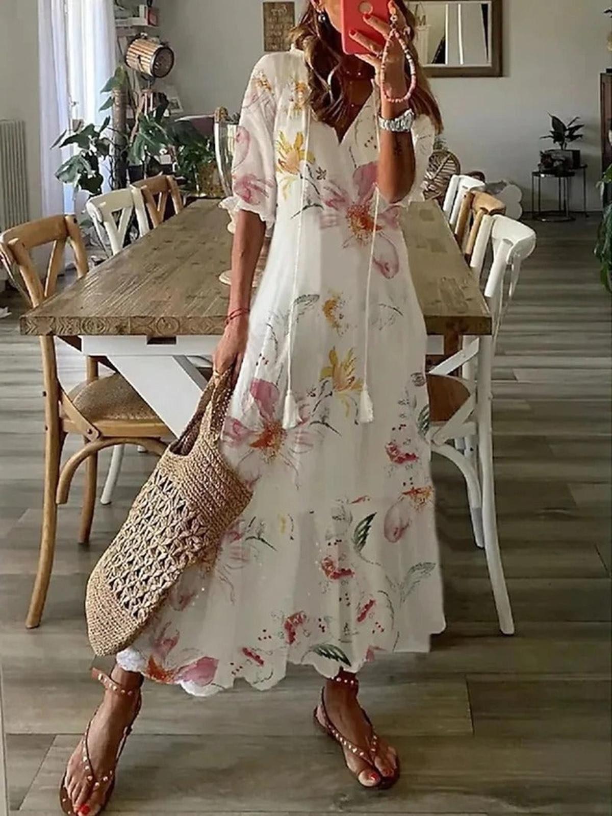 Women's Bohemian Maxi Dress