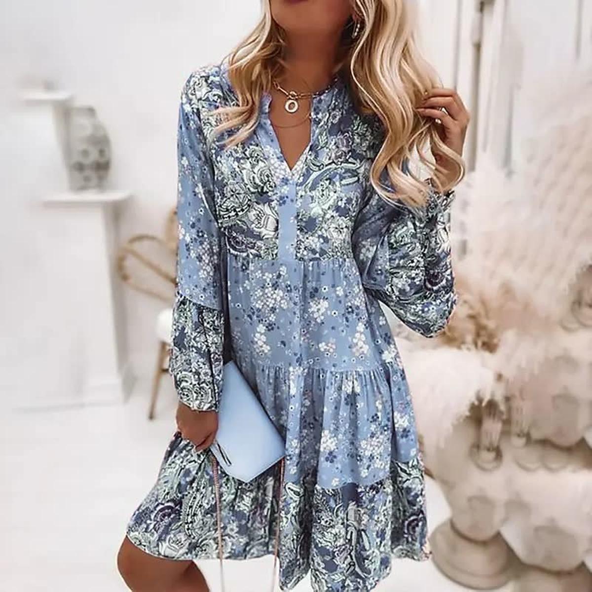 Women's Boho Spring Dress 2025