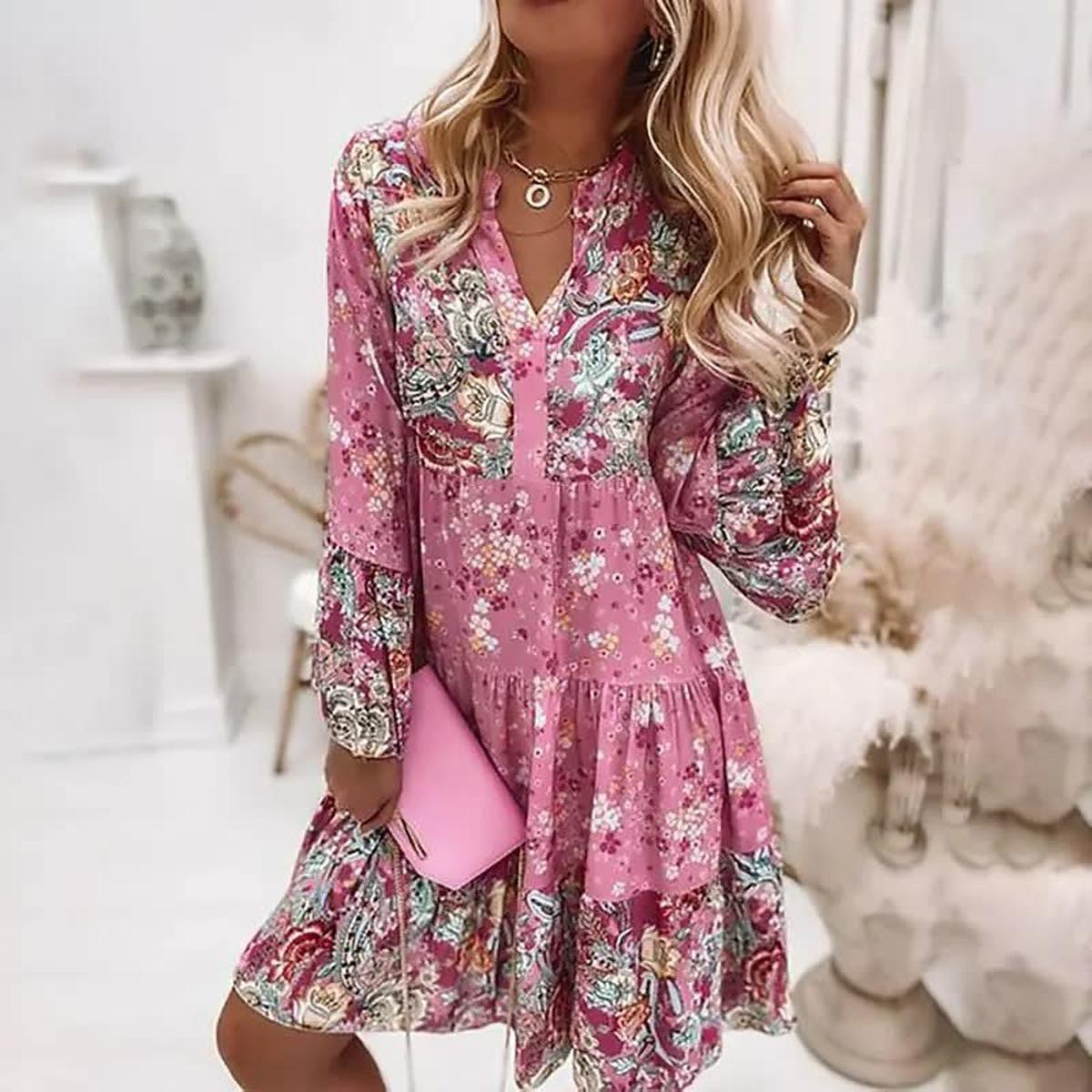 Women's Boho Spring Dress 2025