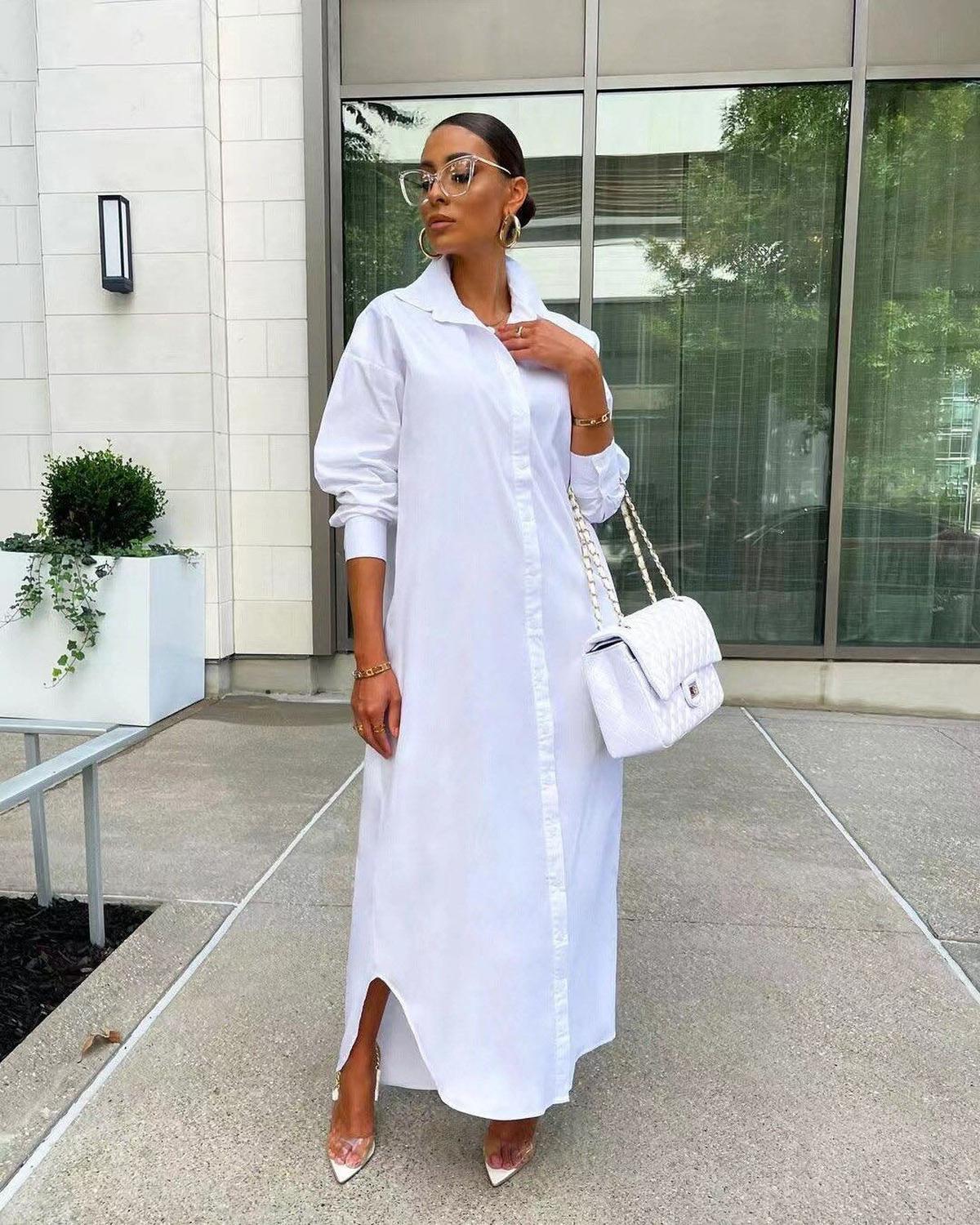 Women's Long T-Shirt Dress Casual Spring Style
