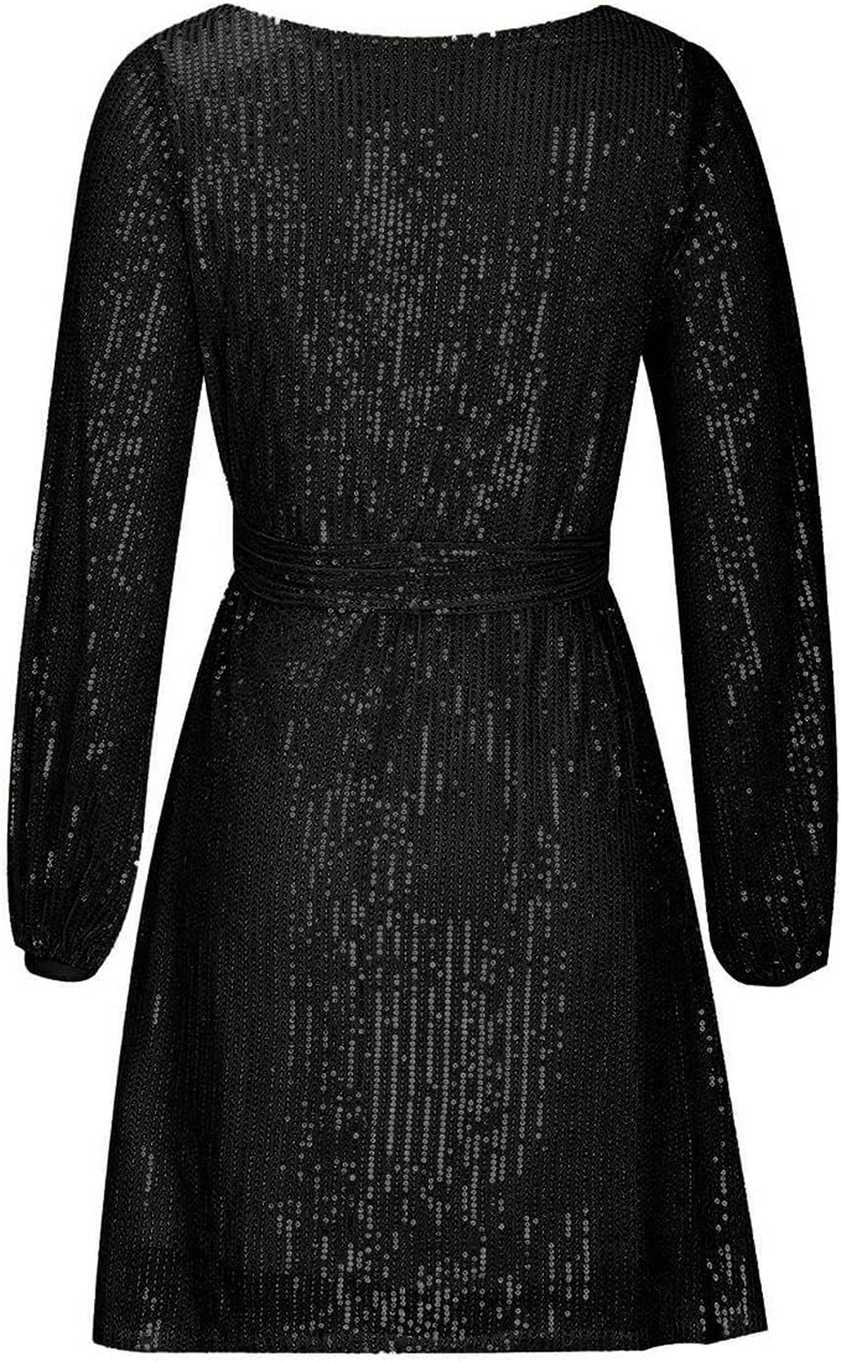 Women's Loose Mini Party Dress With Sequins