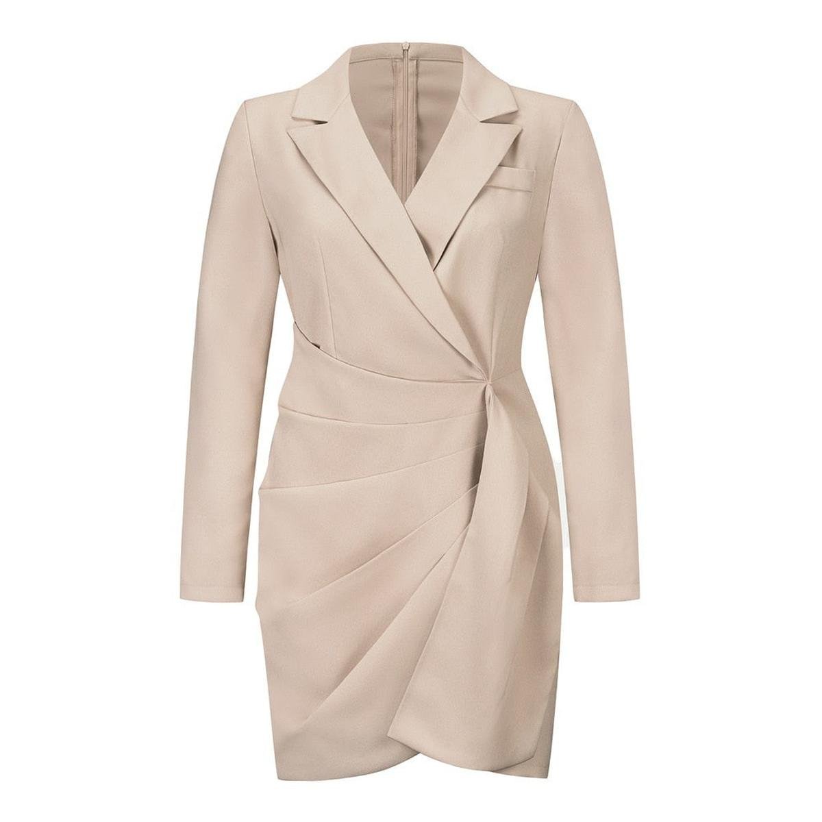 Women's Reversible Dress With Classic Lapels