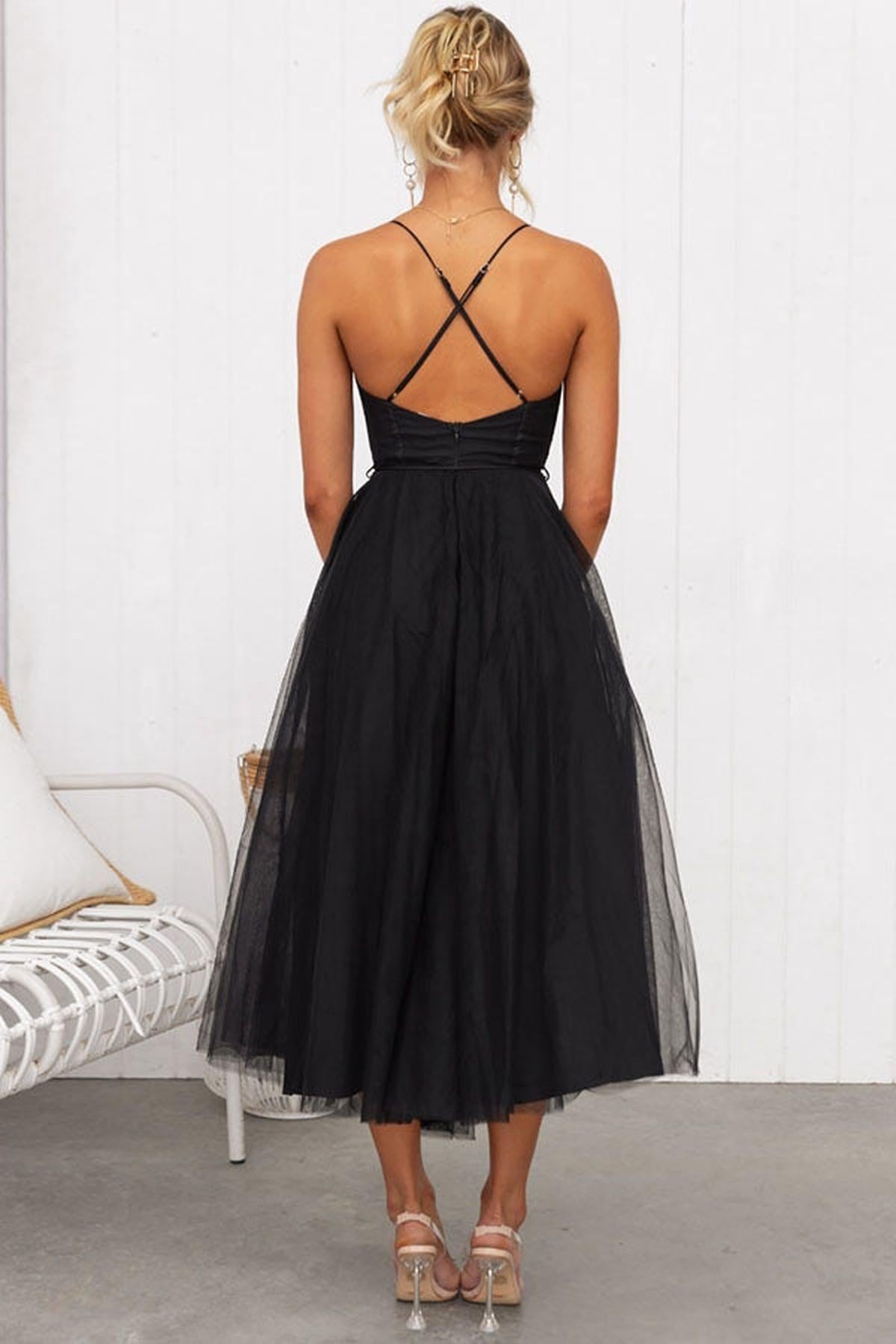 Women's Sleeveless Chiffon Maxi Dress With Tulle Overlay