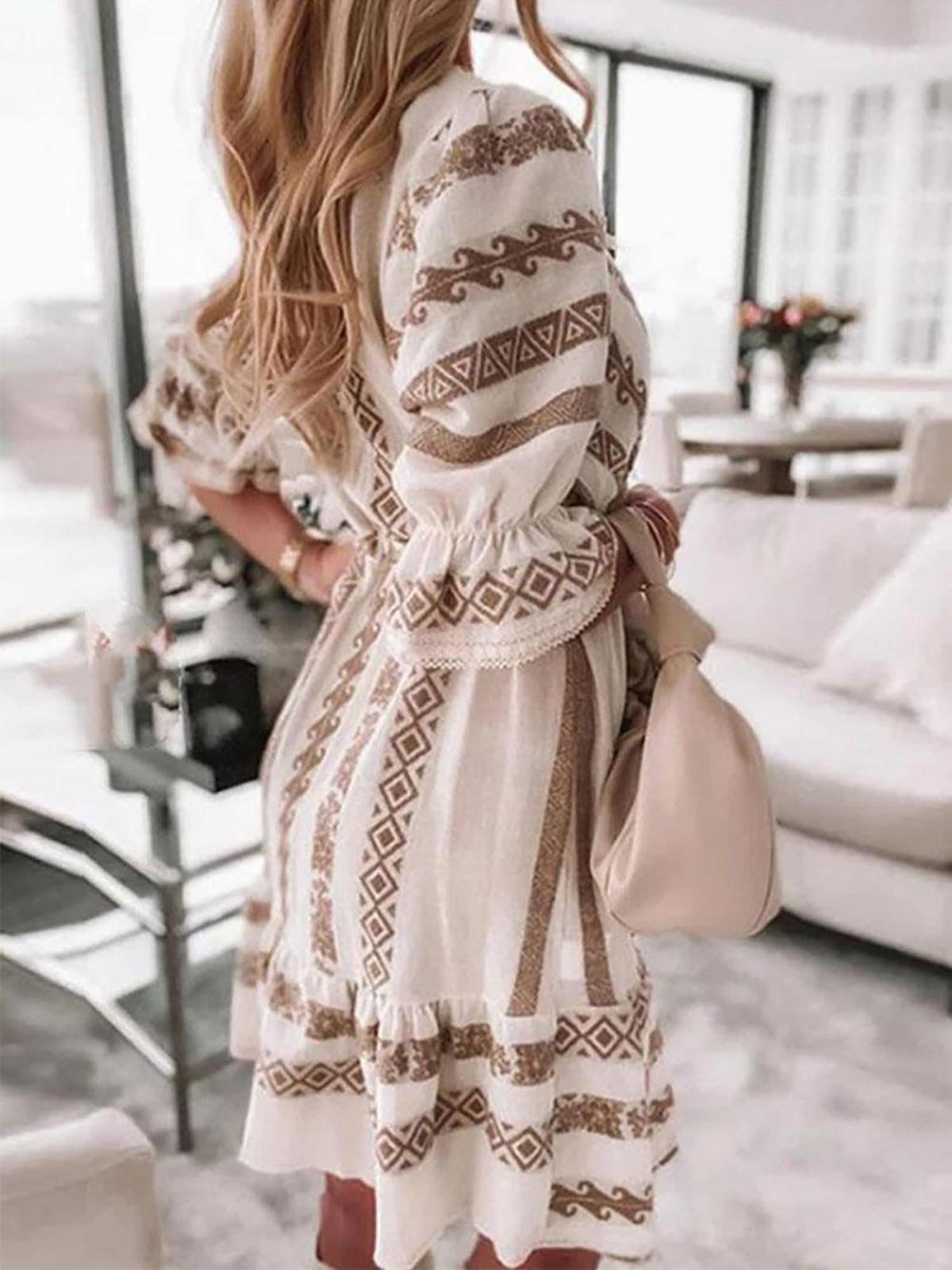 Women's Spring Dress With Flowing Fit