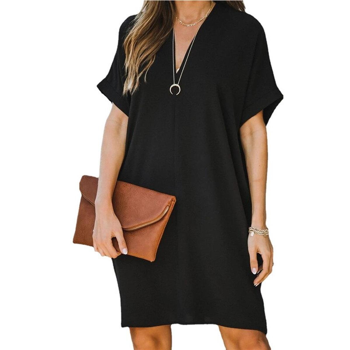 Women's V-Neck Summer Dress Form-Fitting Elegant Style