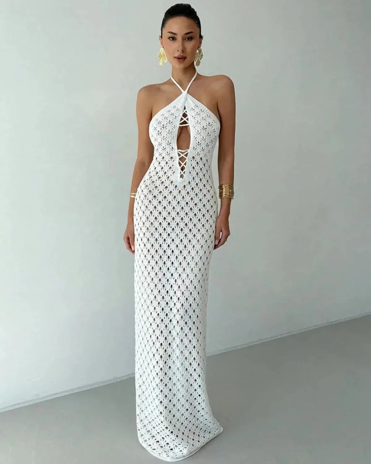 Woven Beach Maxi Dress