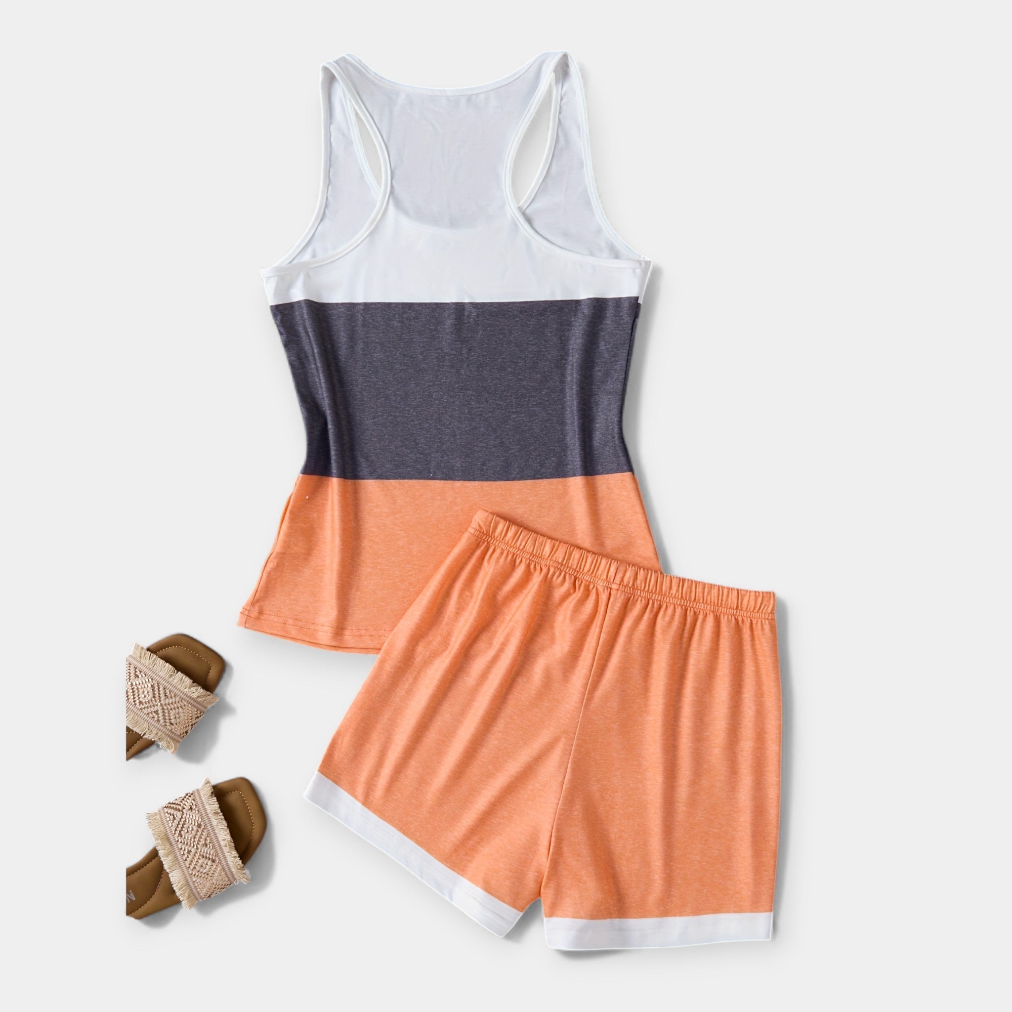 Set de vară cu model palmier