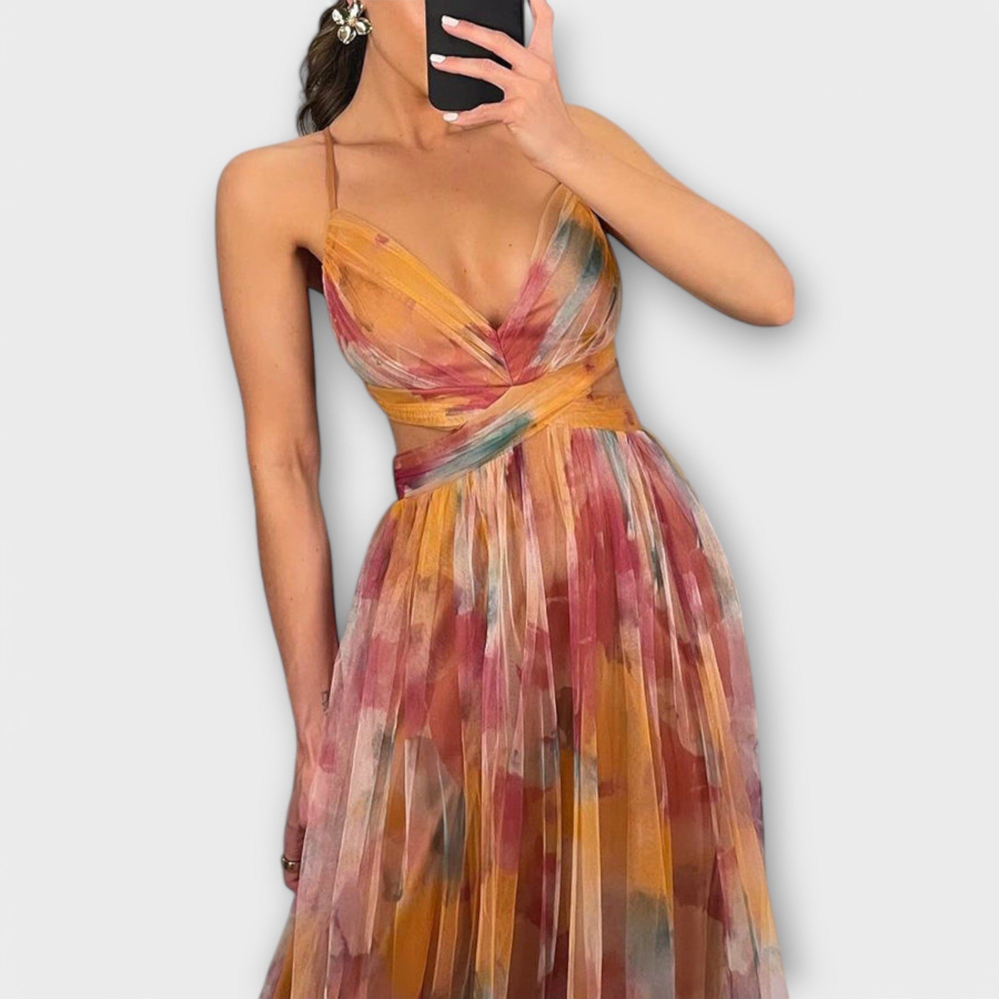 Annai Mesh Maxikleid - Elegantné a priliehavé