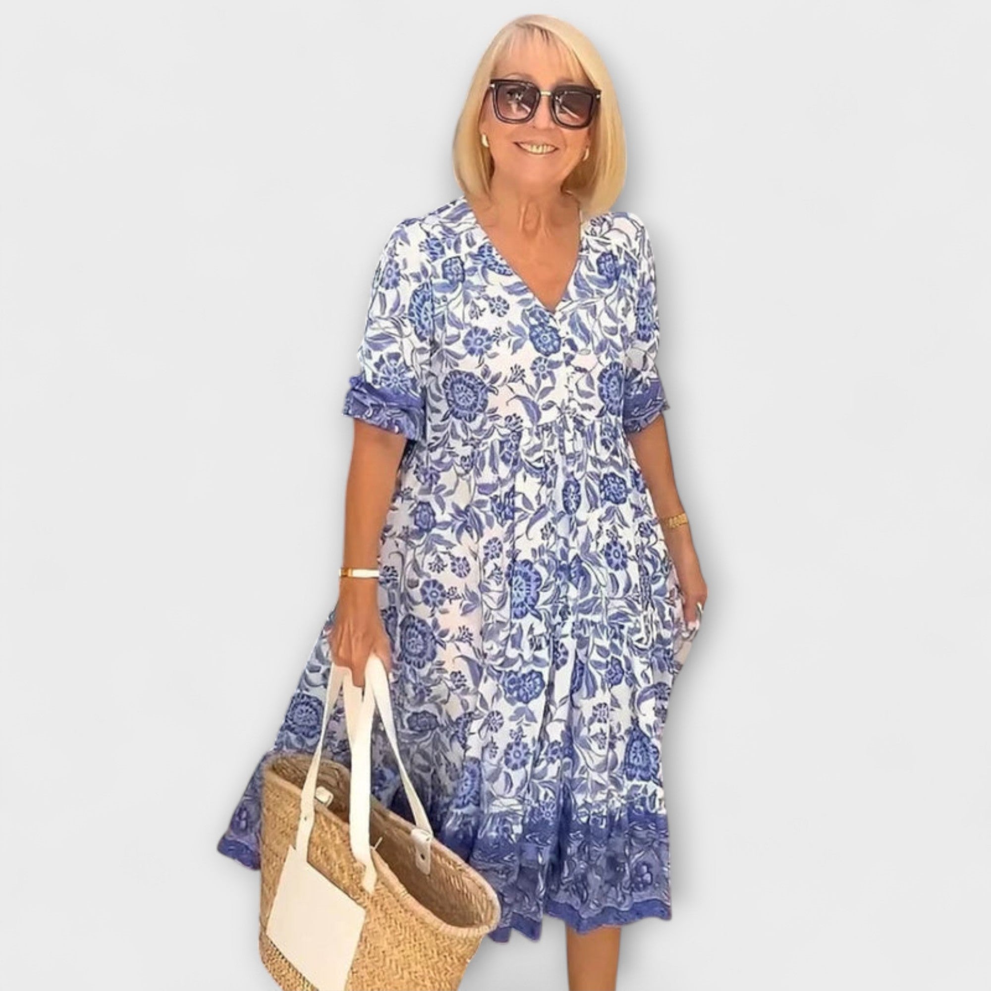 Caitlin - Pôvabné kvetinové šaty s ľahkým dizajnom