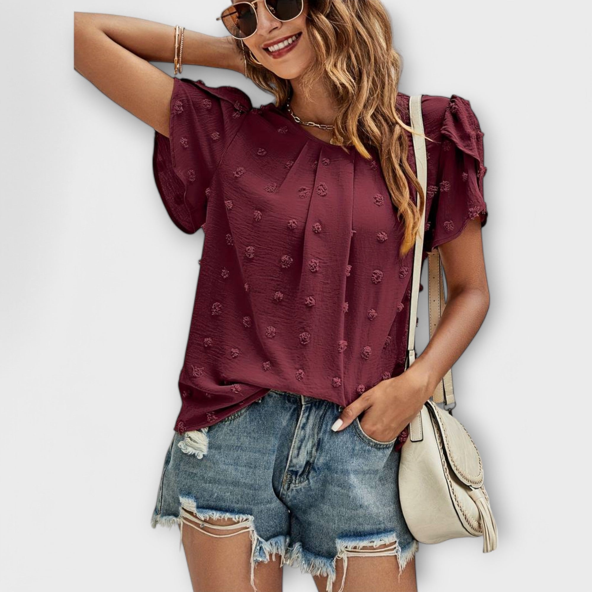 Charlotte - Dokonalá blúzka s bodkami