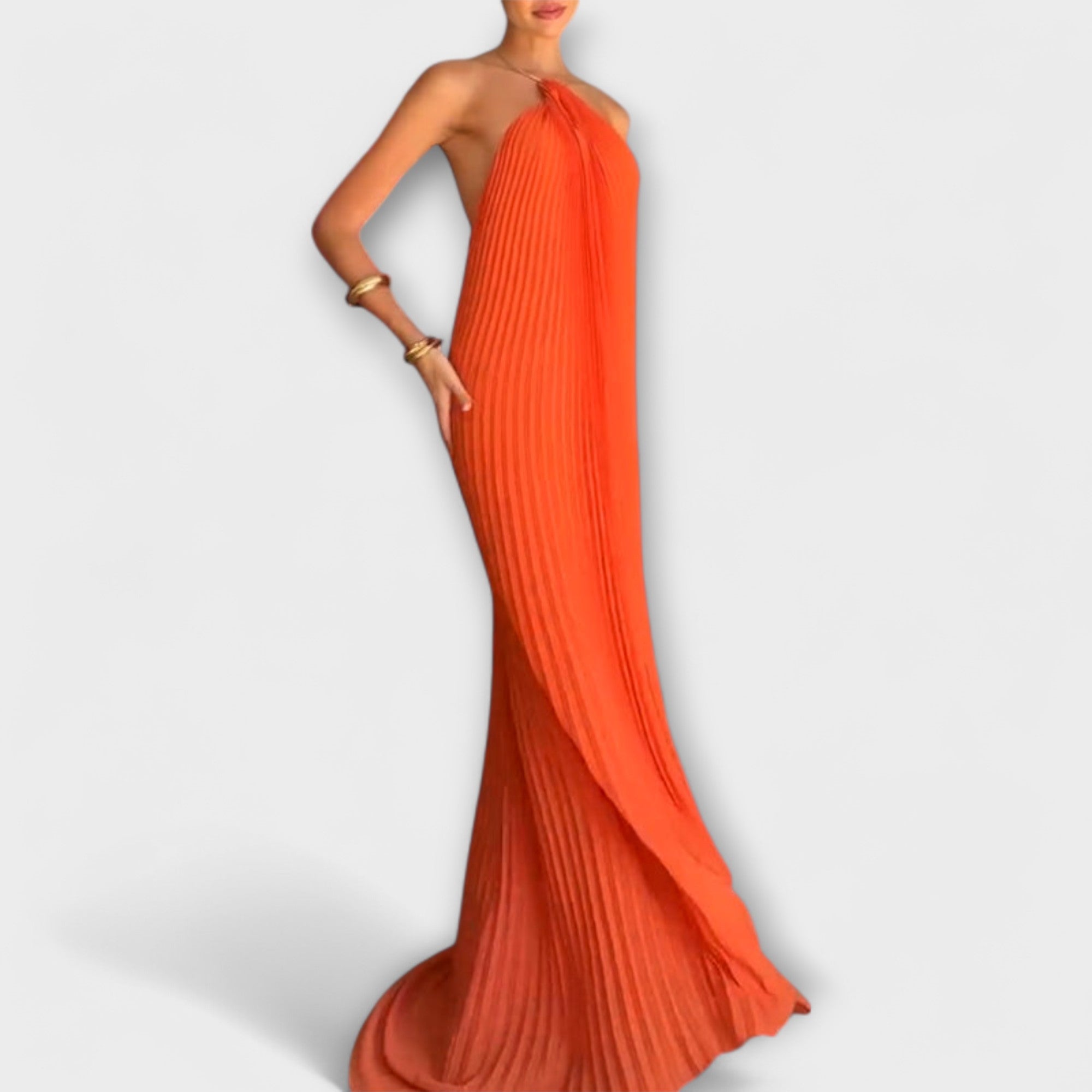 Poppy - Štýlové šaty s plisovaným výstrihom