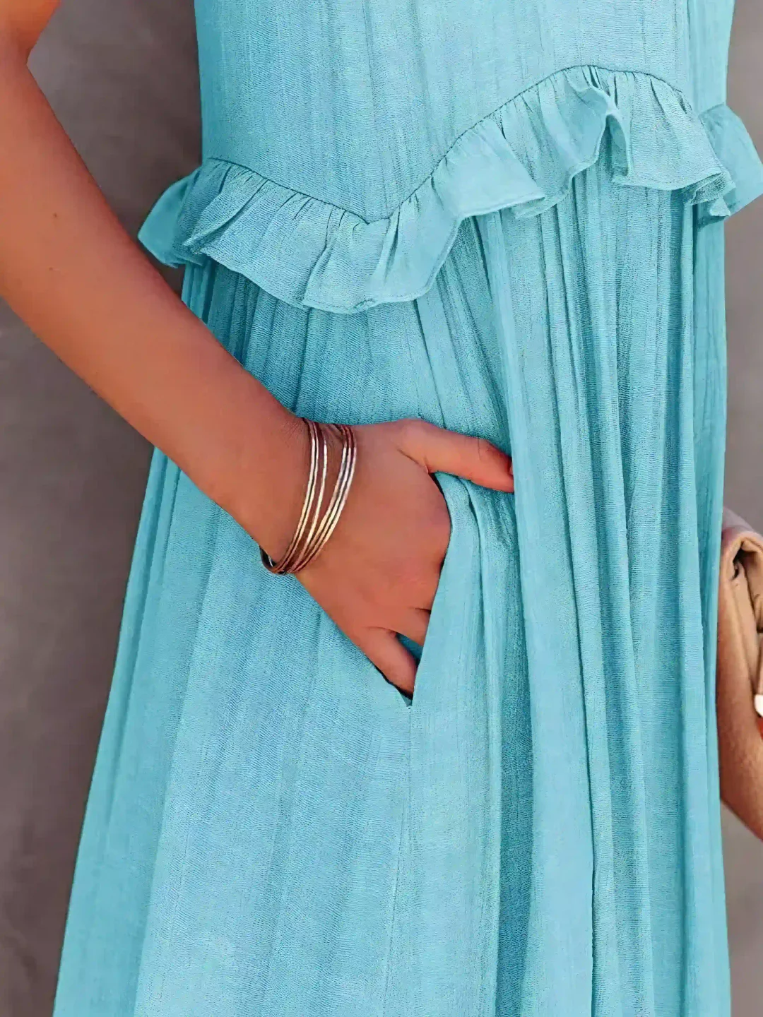 Megan | Elegant Ruffle Maxi Dress