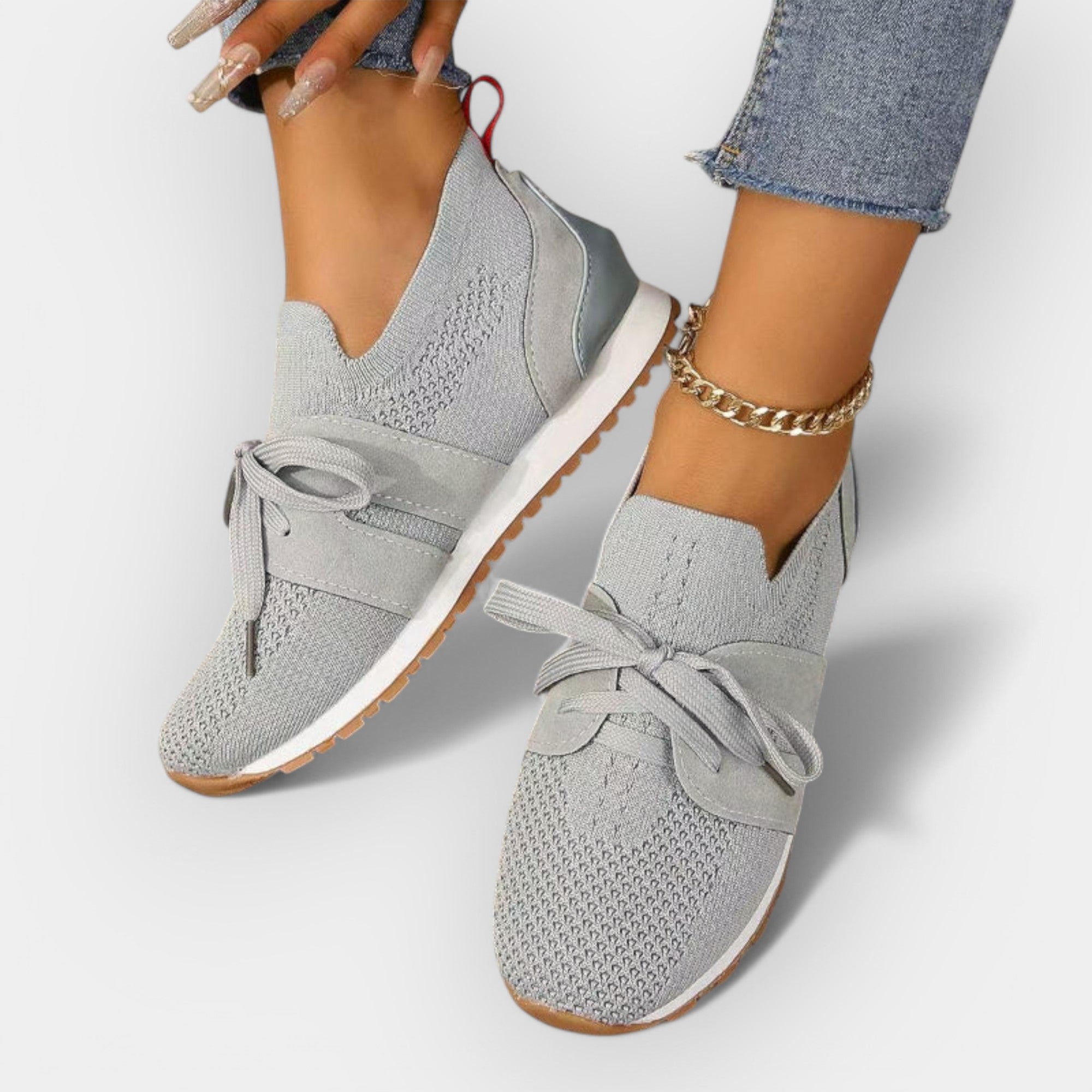 Pantofi sport cu material respirabil