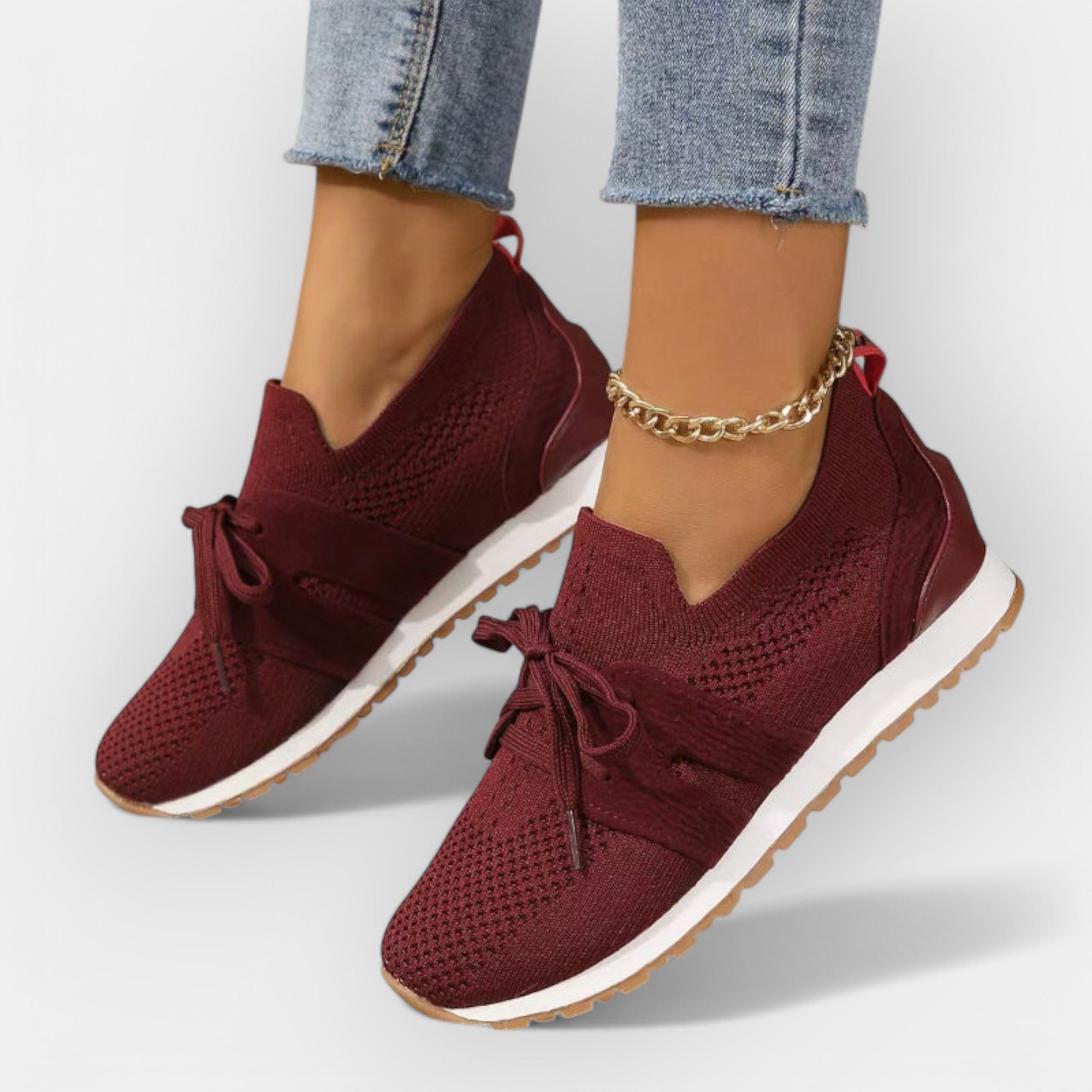 Pantofi sport cu material respirabil