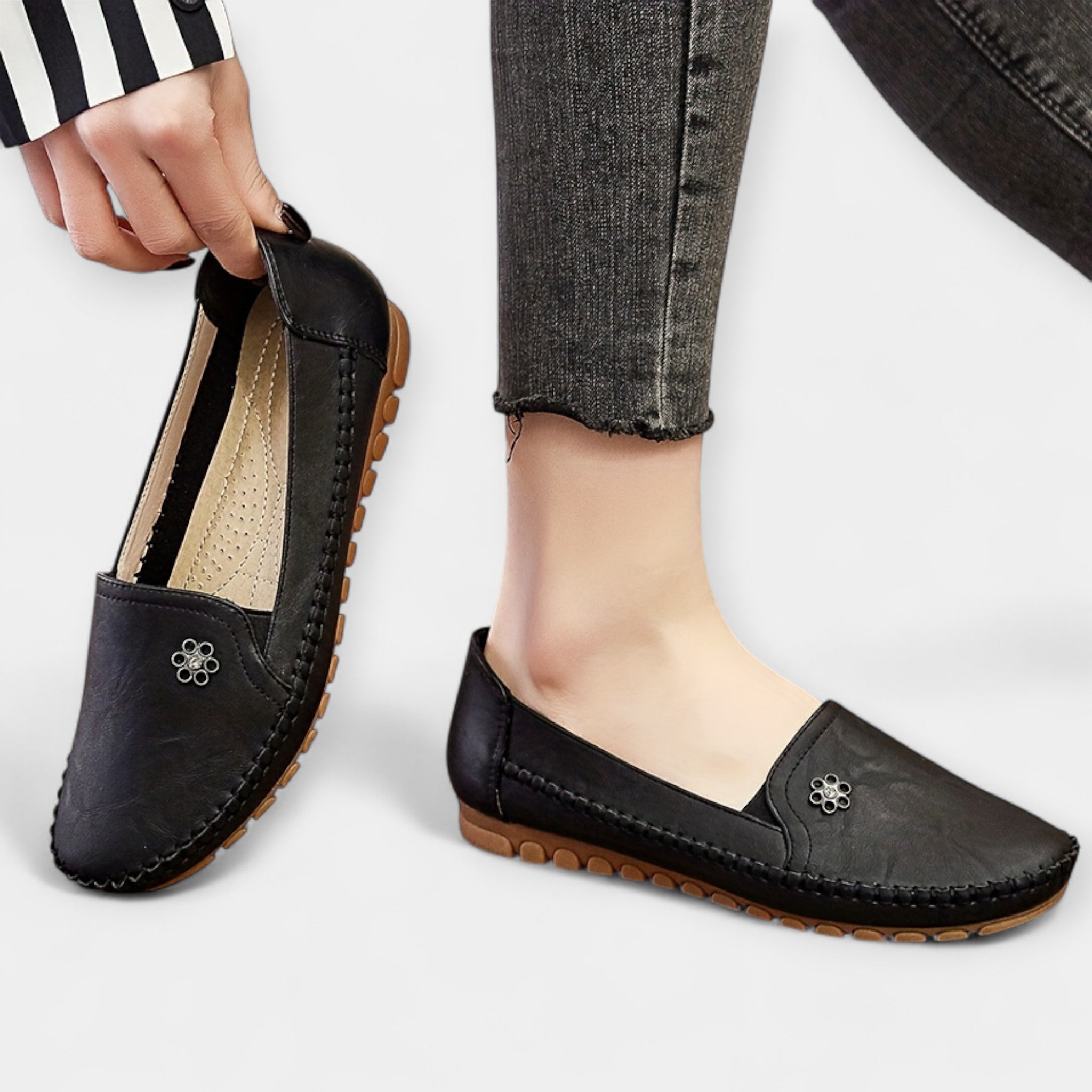 Pantofi slip-on cu talpă moale