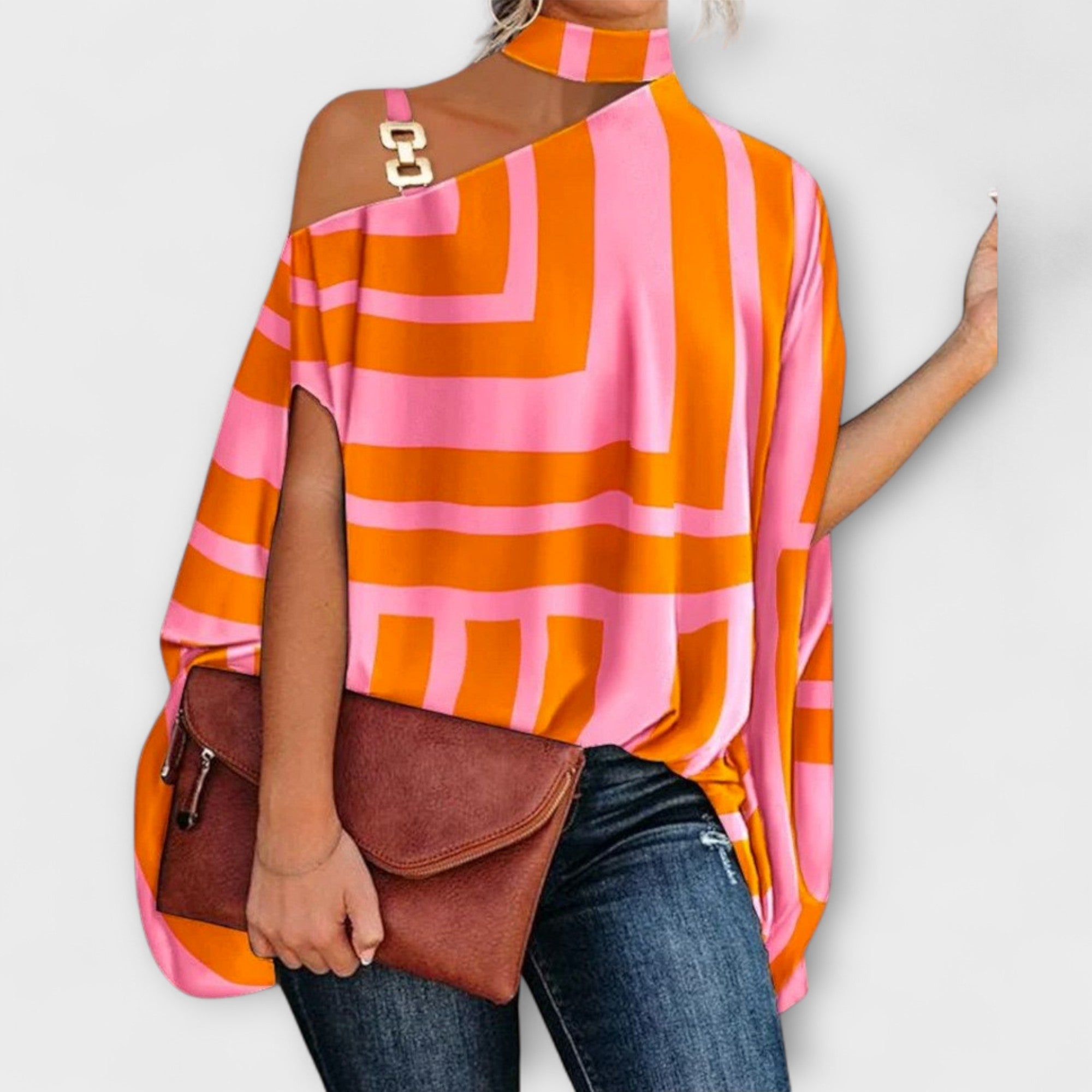 Blúzka bez ramienok pre dámy