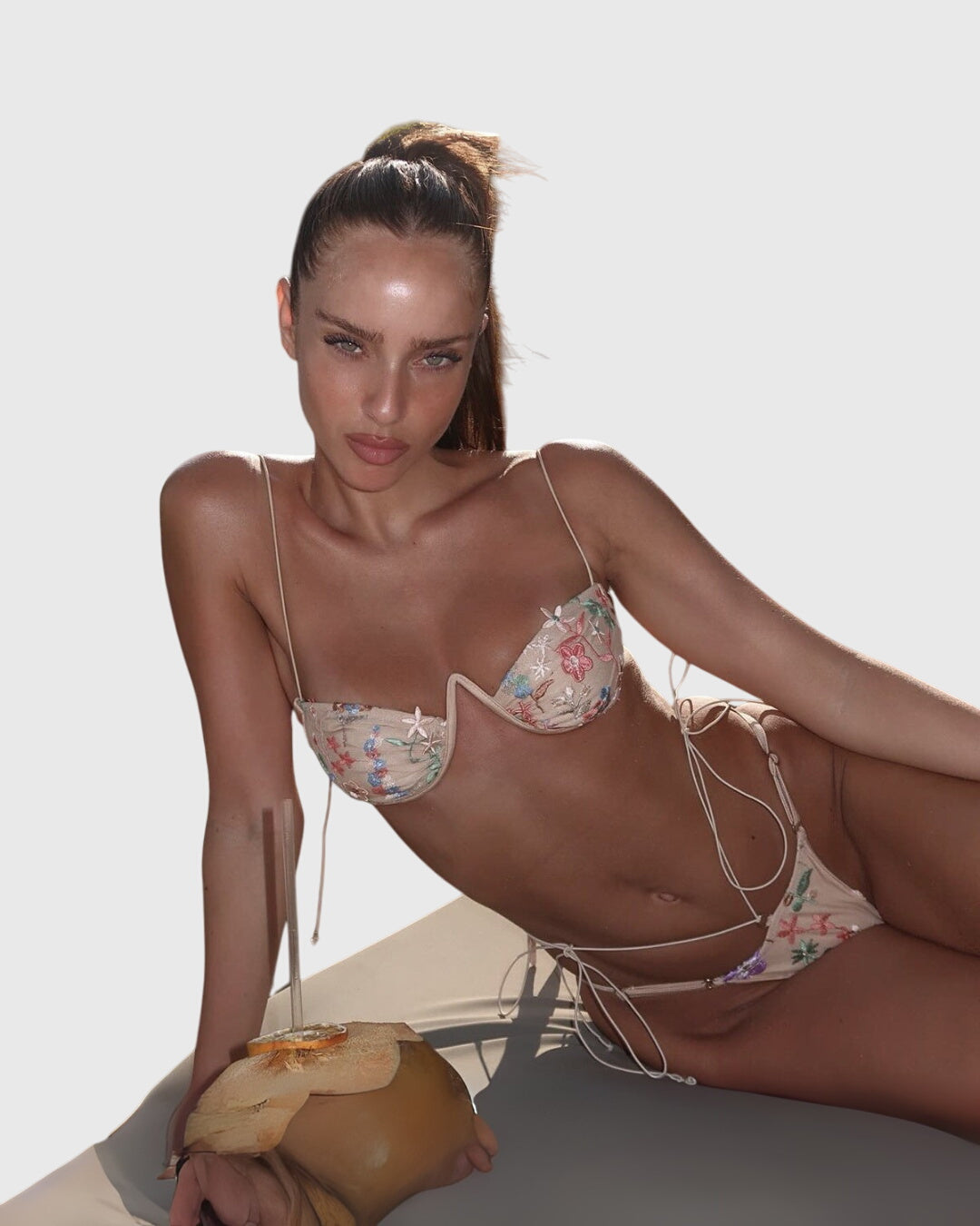 Aster | Delicate Embroidered Bikini