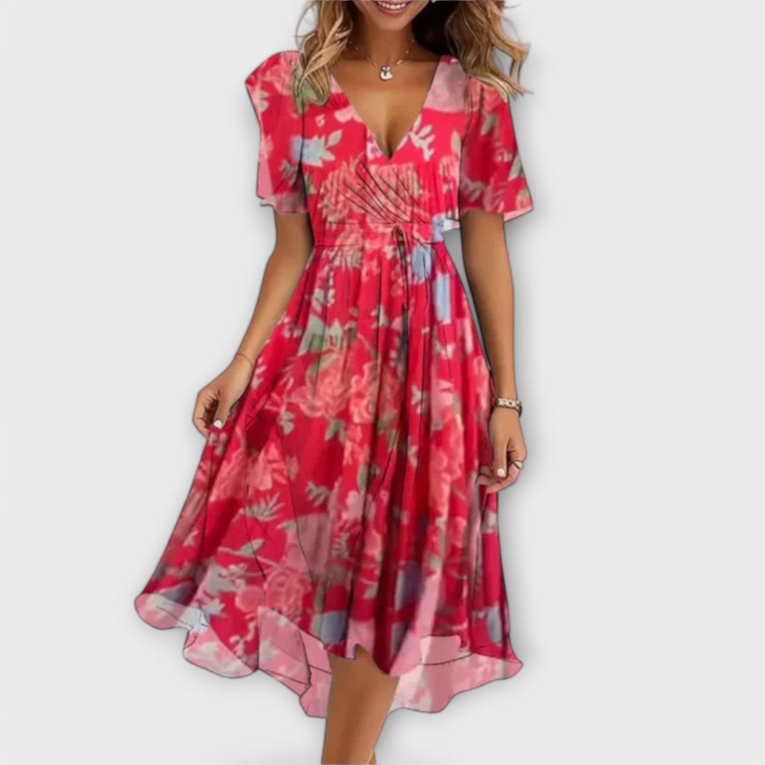 Elegant V-Neck Dress